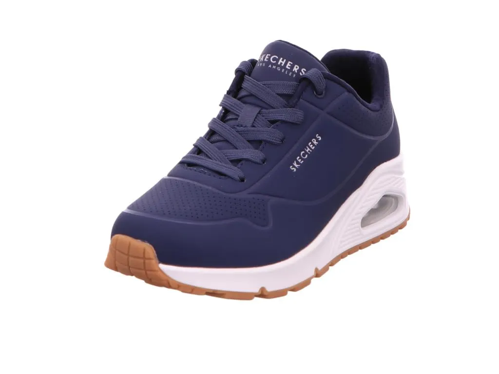 Skechers Uno Stand On Air, Scarpe da ginnastica Donna, Navy Durabuck Mesh, 40 EU