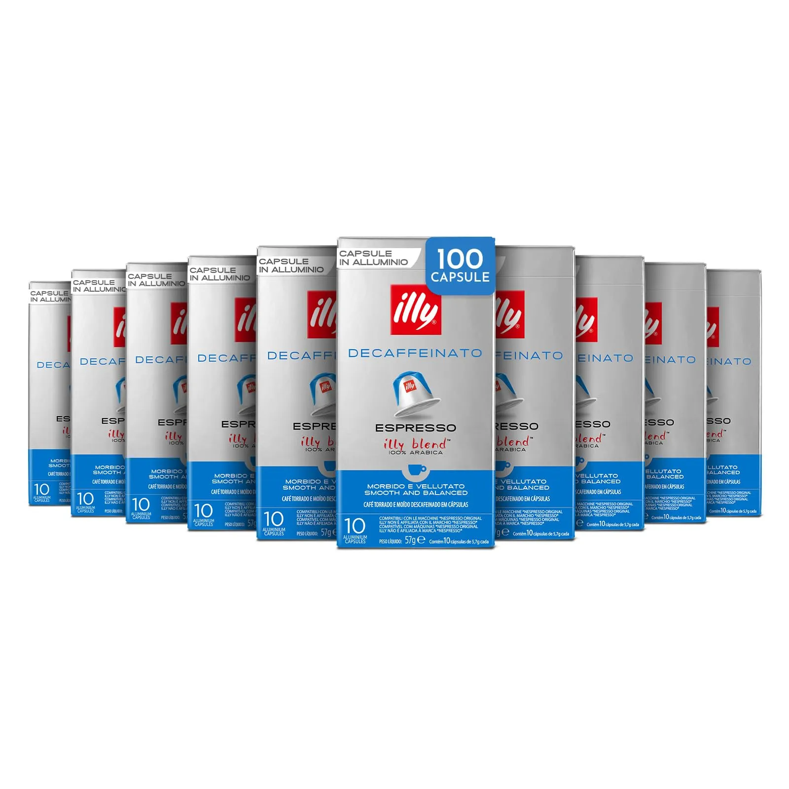 Illy 10 Caps Compatibili Nespresso Deca, 57g