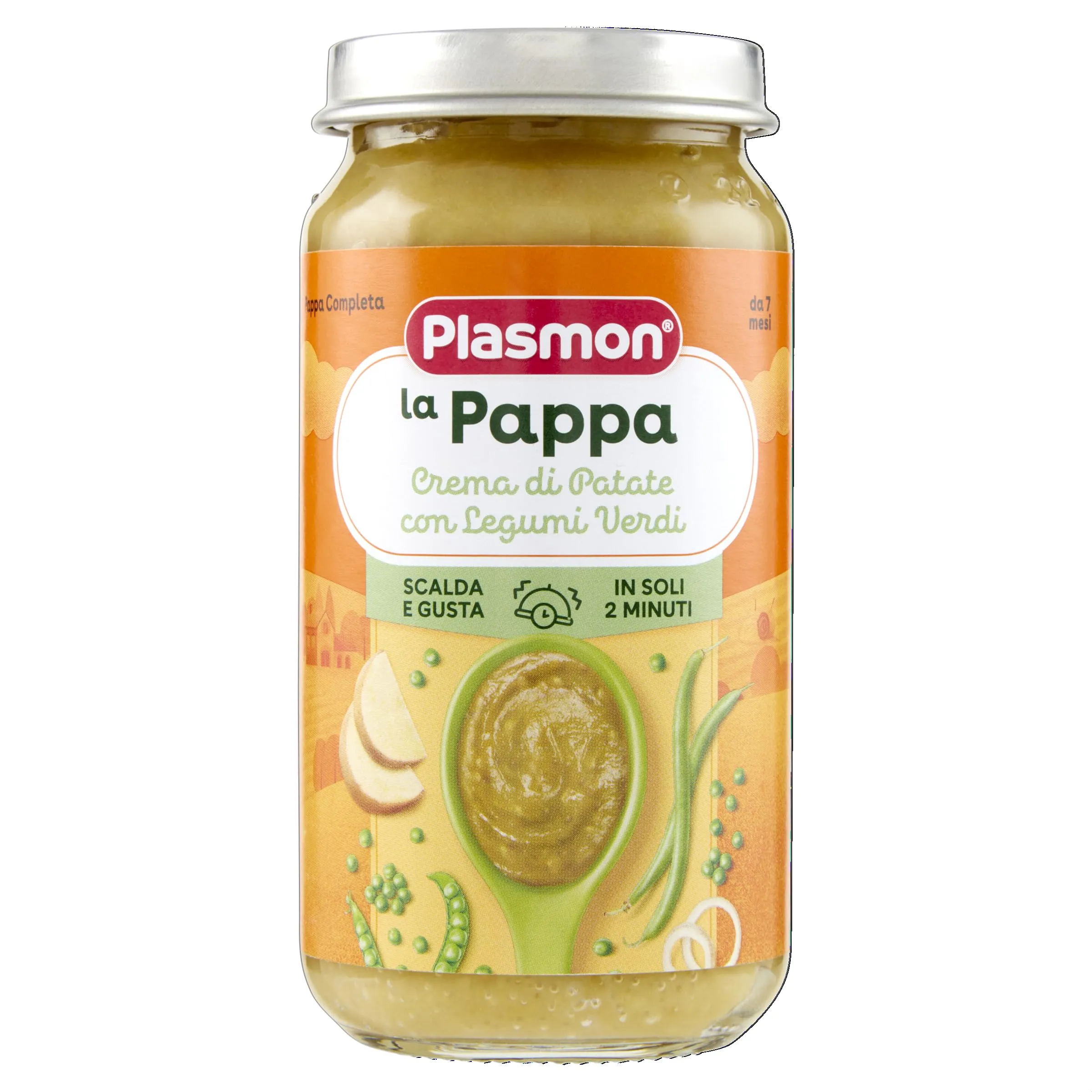 Plasmon La Pappa - Crema di Patate con Legumi Verdi 6x200g