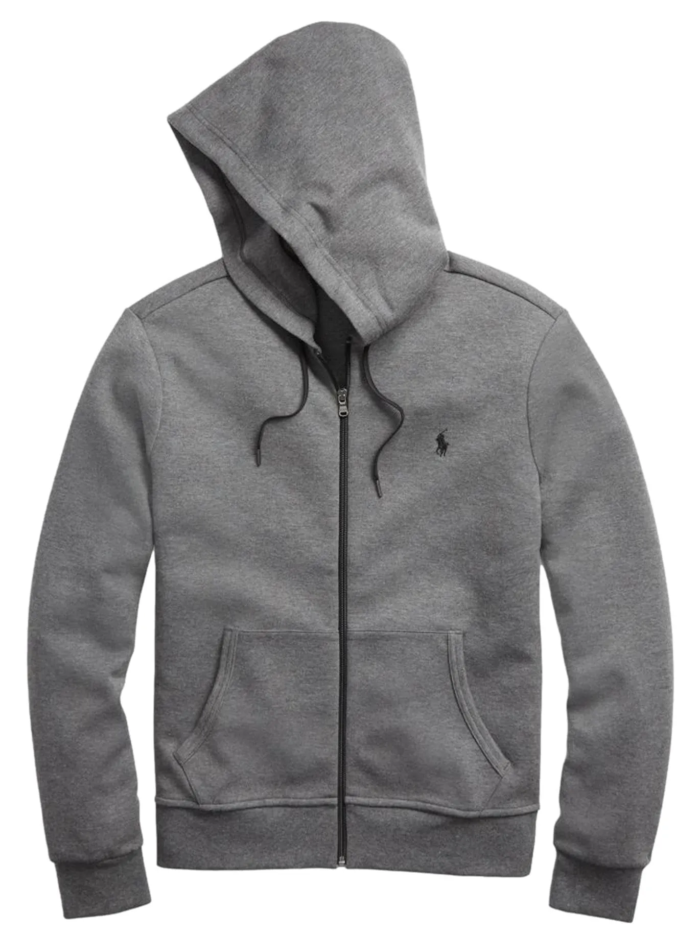 POLO RALPH LAUREN Felpa con cappuccio in pile tecnico a doppia maglia - M - FosterGreyHtr, Fostergreyheather