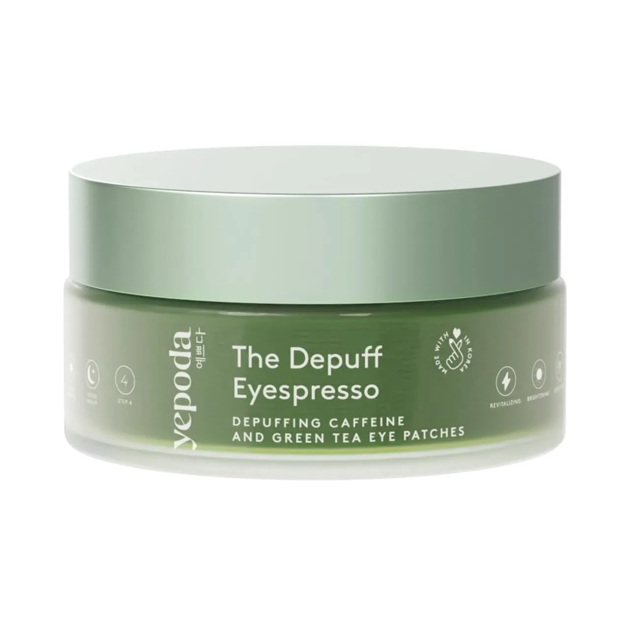 Yepoda - THE DEPUFF EYESPRESSO - Patch contorno occhi con caffeina e tè verde (90g / 60 patch)