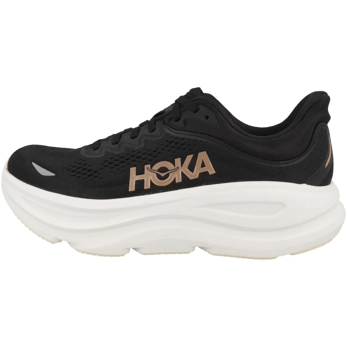 HOKA One One 1162012-BRGL Bondi 9 Black/Rose Gold Women's Scarpe Taglia US 7