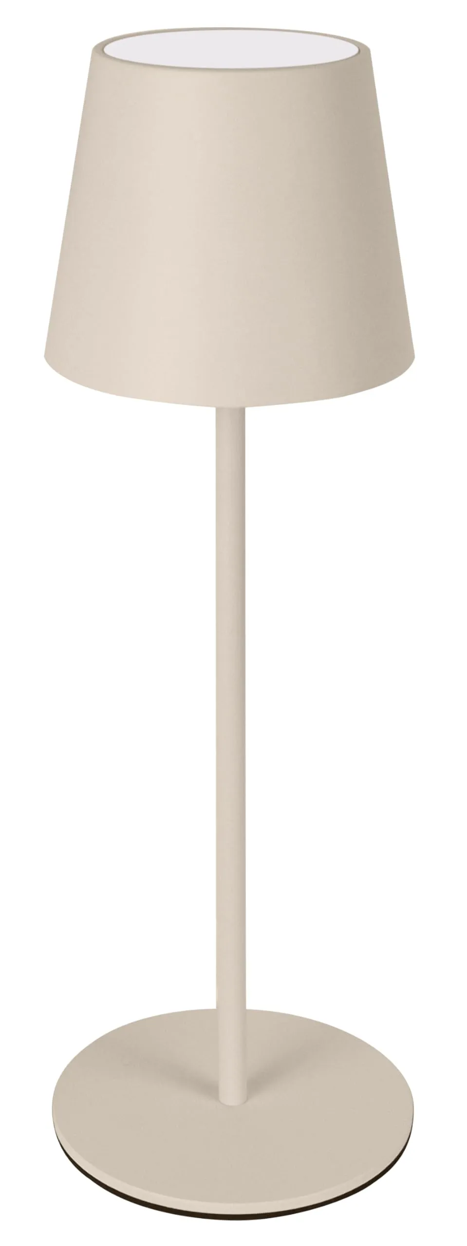 Majestic AGATA - Lampada da tavolo LED senza fili ricaricabile, Lunga durata, Dimmer Touch, Luce Calda-Naturale-Fredda, per interni ed esterni IP54, H37cm, SABBIA