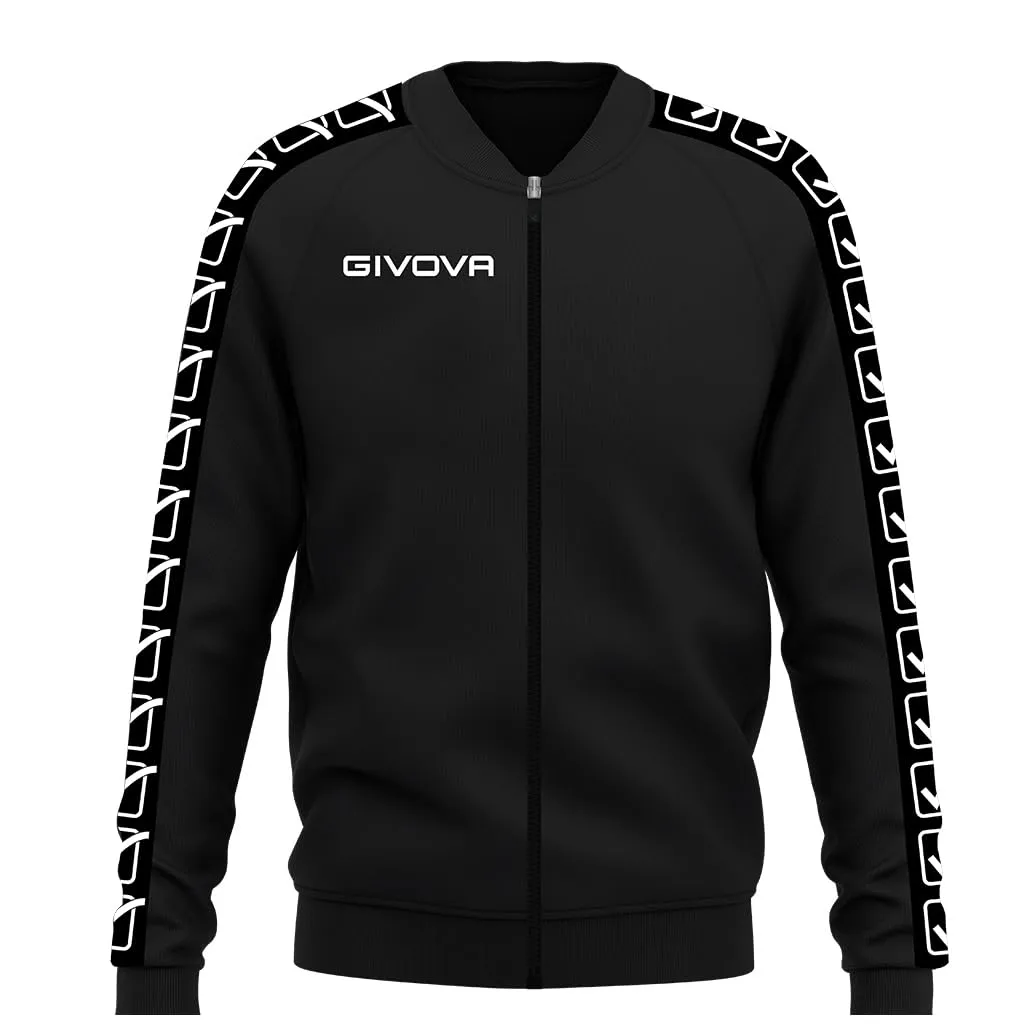 GIVOVA GIACCA COLLEGE BAND NERO Tg. 3XL