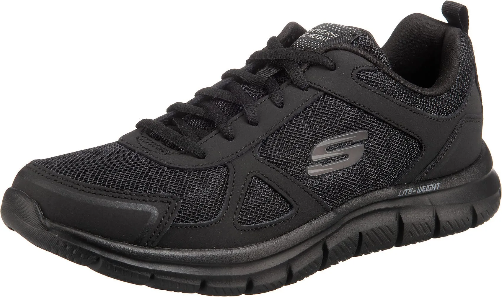 Skechers Track Scloric, Sneaker, Uomo, Nero Total Black, 43 EU