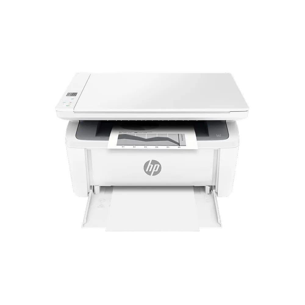 HP LaserJet M140w 7MD72F, Stampante Multifunzione Laser A4, Monocromatica, Stampa Fronte e Retro Manuale in Bianco e Nero, 20 ppm, Wi-Fi, Smart, Bianca