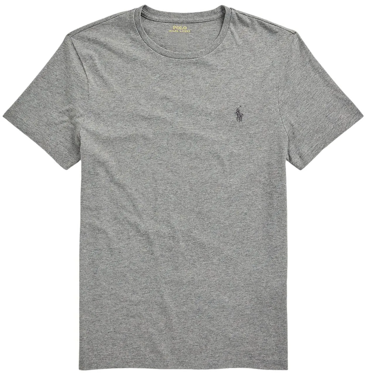 Ralph Lauren Polo Maglietta da Uomo Classica in Jersey di Cotone Grigio XL