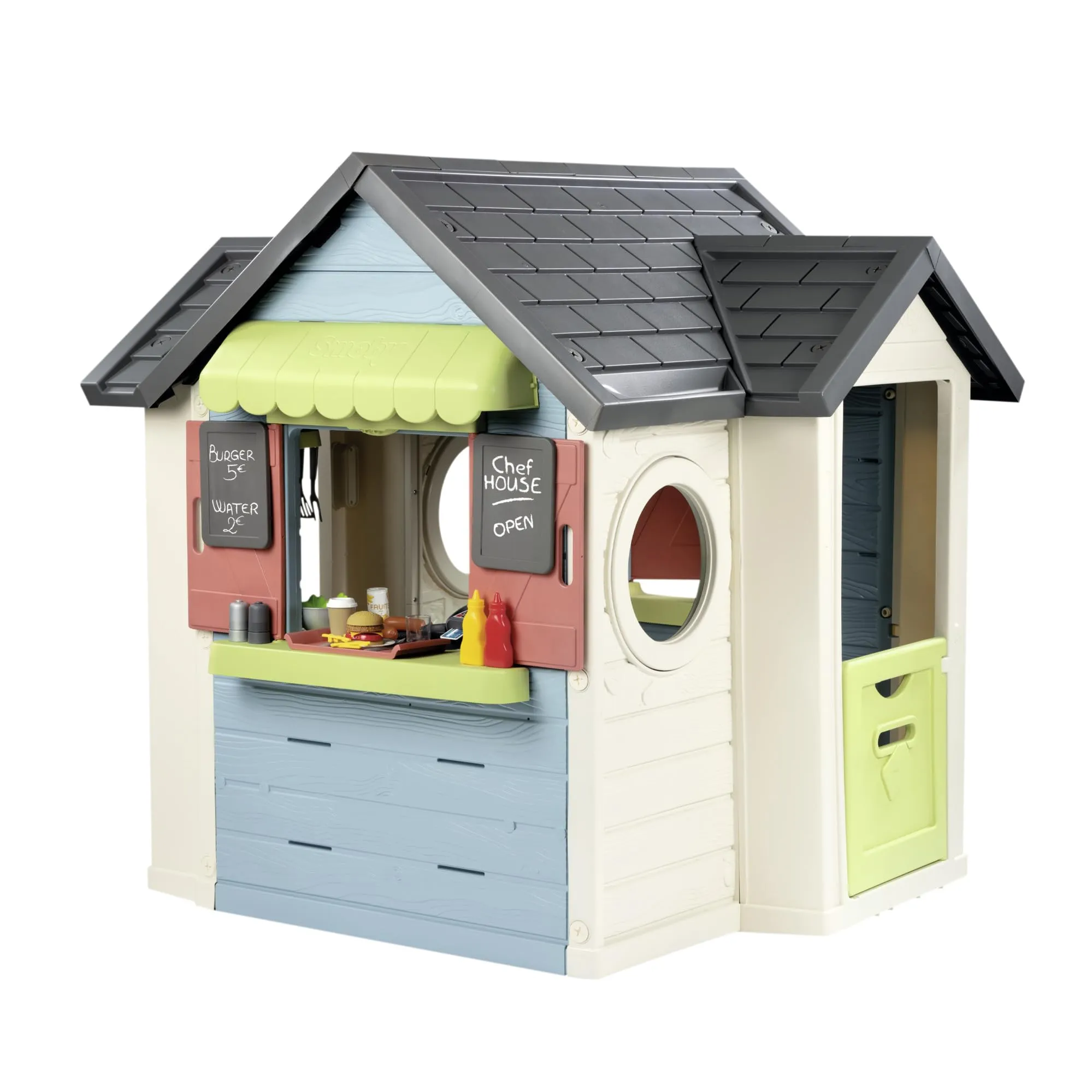 Smoby Life - Chef House, con plastica riciclata, con cucina attrezzata, tanti accessori, per bambini dai 2 anni, 7600810407