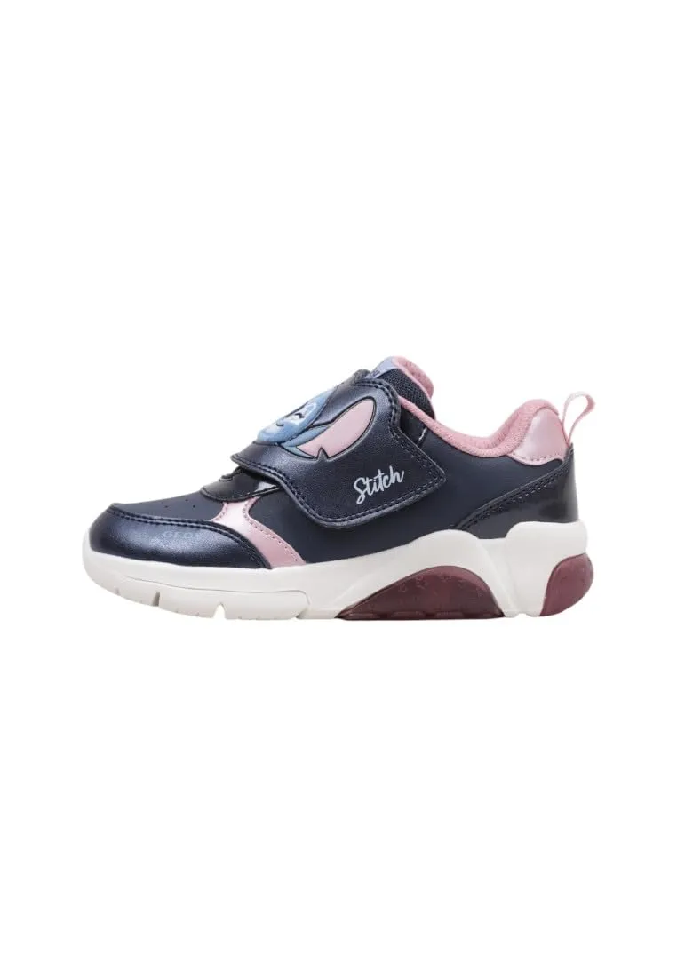 Geox J FADINLIGHT Girl Sneaker, Navy/Pink, 33 EU, Navy Rosa, 33 EU