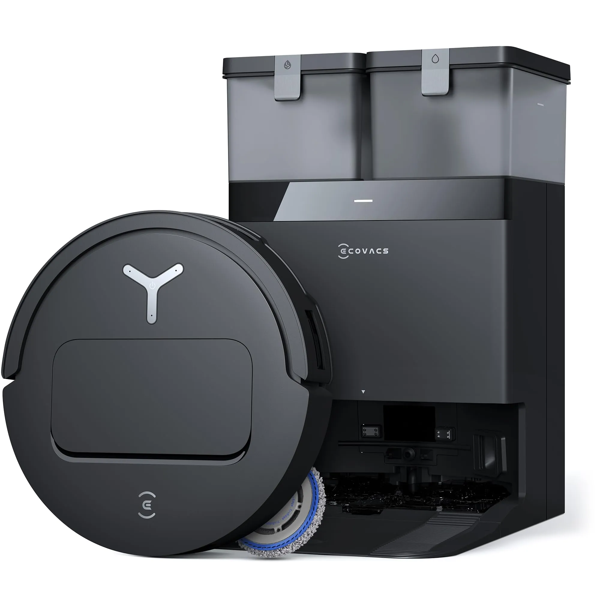 ECOVACS DEEBOT T50 OMNI Gen2 Robot Aspirapolvere Lavapavimenti, (Migliorato da T30 PRO), 21000 Pa, Spazzola Laterale Estensibile e Lavapavimenti, lavaggio con acqua calda a 75 ℃, Ultrasottile 81 mm