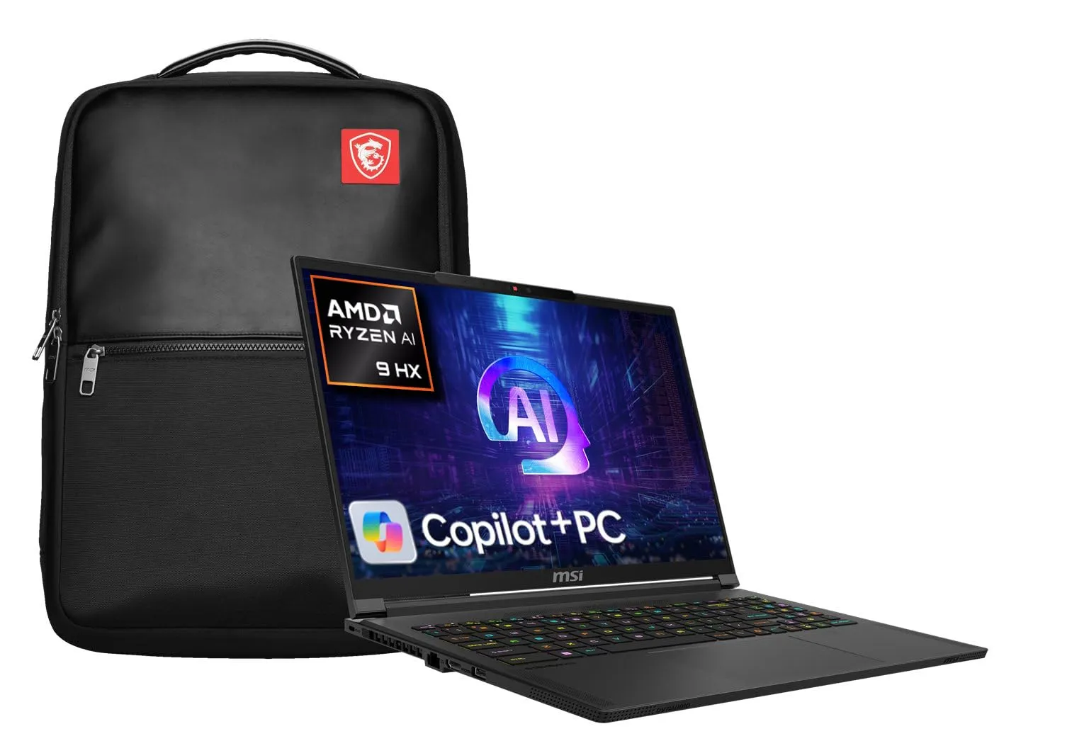 MSI Stealth A16 AI+ A3XVGG-222IT, Notebook Gaming, 16" QHD+ OLED 240hz, Ryzen AI 9 HX 370, RTX 4070 GDDR6 8GB, 1TB SSDPCIe4, LPDDR5x 32GB 7500MHz, WiFi 7, 99Whr, Win 11Home [Layout e Garanzia ITA]