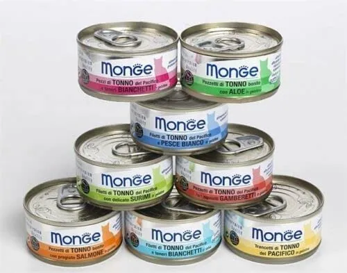 MONGE NATURAL GATTI DA 80 GRAMMI. OFFERTA GUSTI ASSORTITI 48 SCATOLETTE