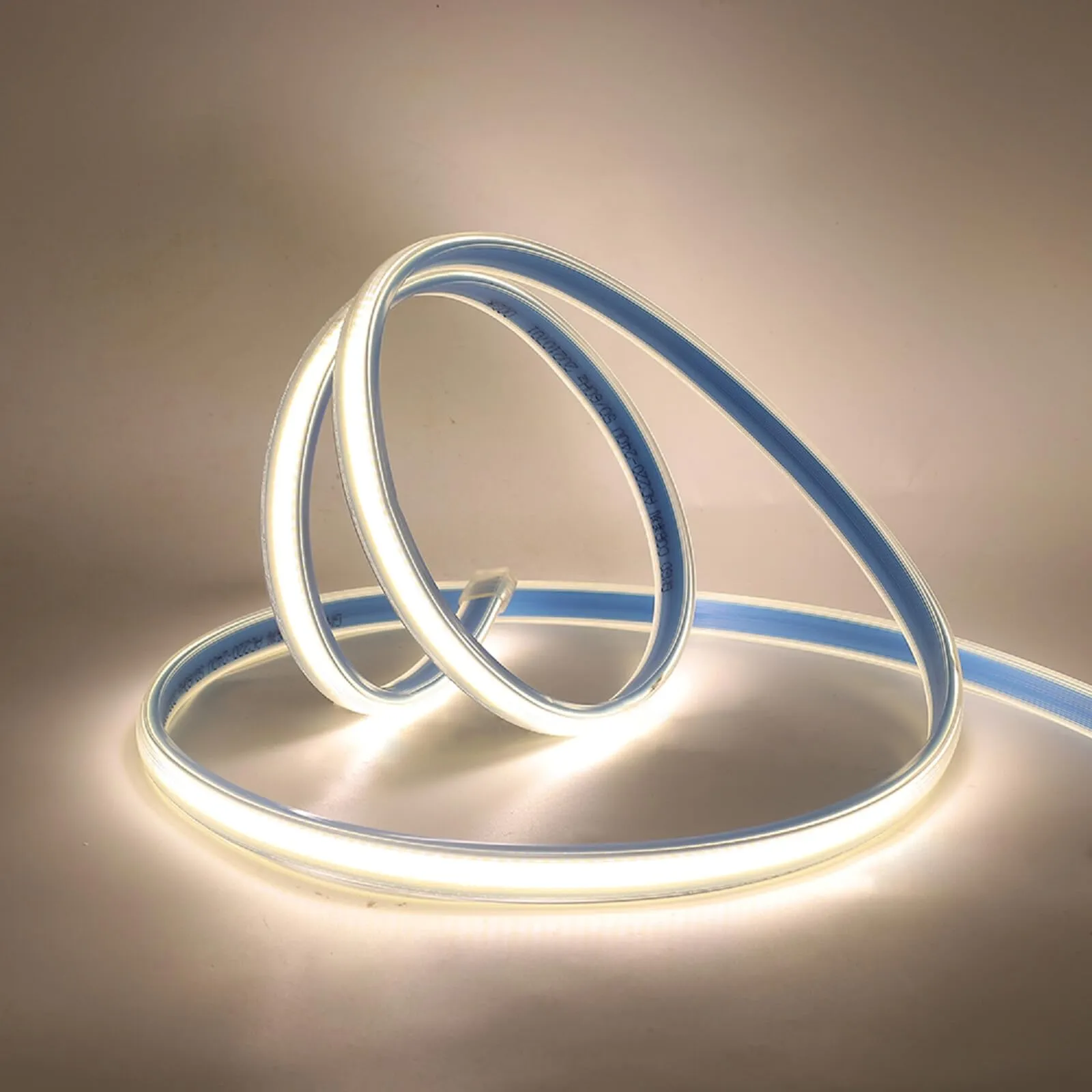 XUNATA Striscia LED COB 220V, Alta Luminosità 360 LED/m, IP65 Impermeabile, Ogni 50 cm di Taglio, Nastri LED Flessibile Luce (Bianco Naturale, 1m)