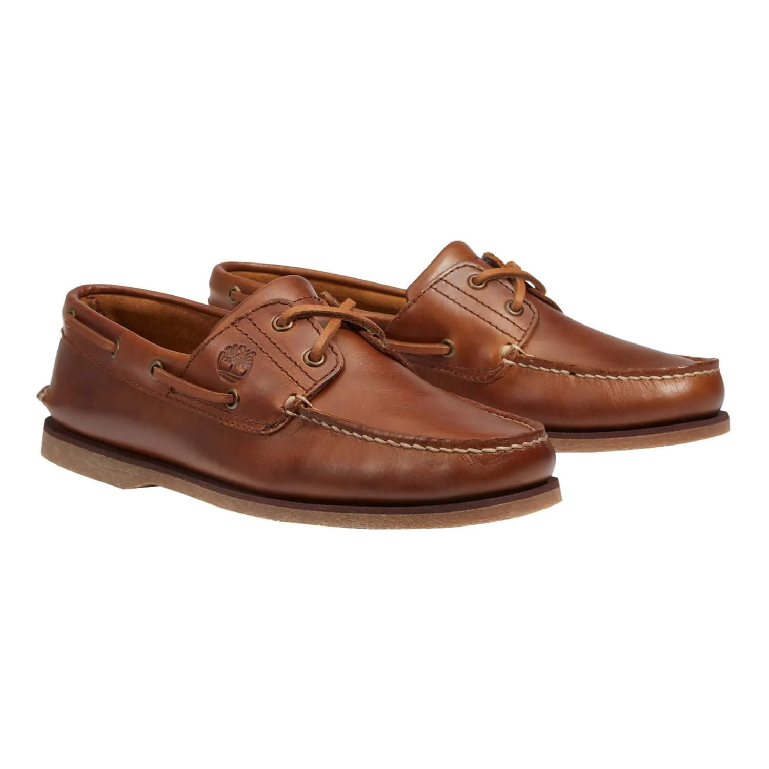 Timberland Classic 2 Eye, Scarpe da Barca Uomo, Marrone Brown Sahara, 42 EU