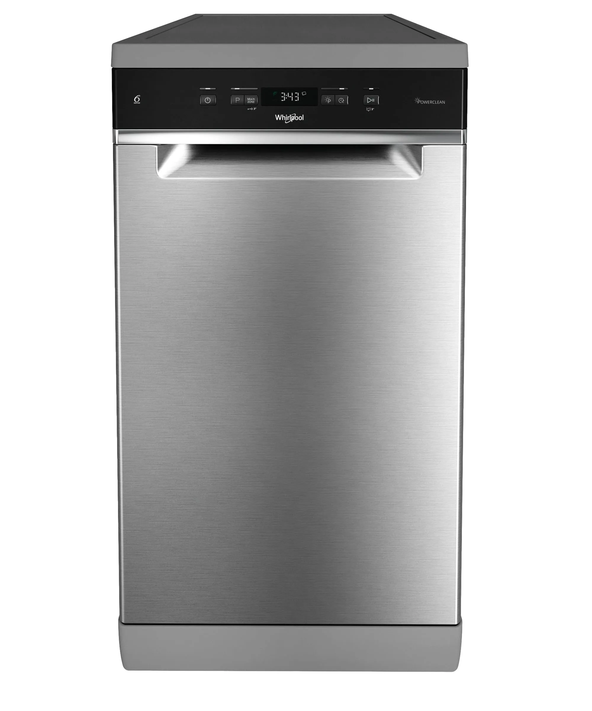Whirlpool WH4FD11CS7A0X - Lavastoviglie Libera Installazione Per 11 Coperti. Lavastoviglie Con Tecnologia Sesto Senso Larghezza 45,0cm, Profondità 59,0cm, Altezza 85,0cm, Classe Energetica D