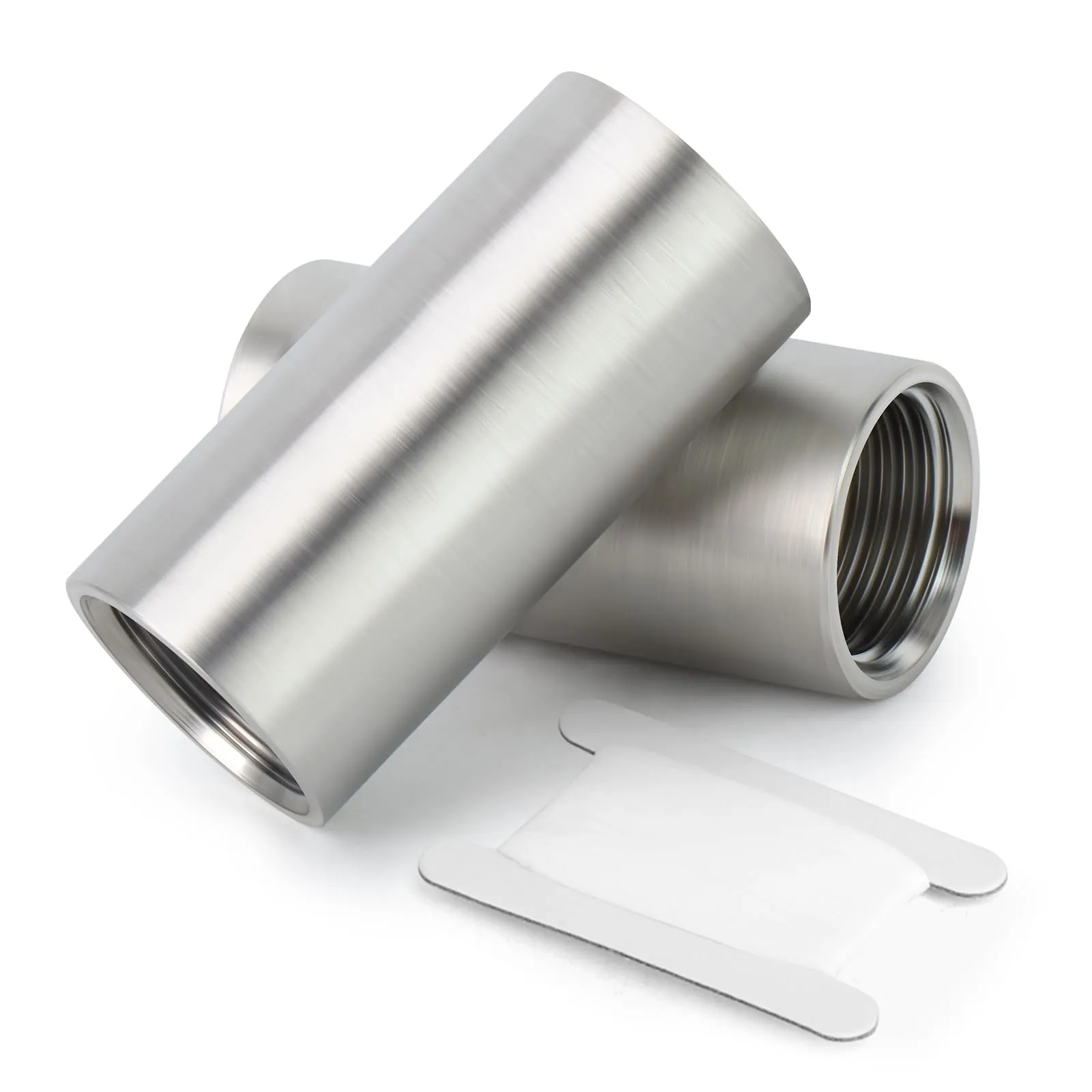 ERGAOBOY 2 Pezzi 50mm 1/2" Femmina x 1/2" Femmina BSP Nipplo Cast Tubo in Acciaio Inossidabile 304 Raccordi