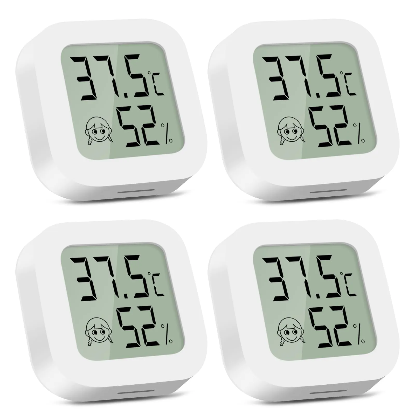 CNMTCCO 2 Piccolo Igrometro Imidità Casa per Interni Digitale Termometro Ambiente Interno Monitor di Temperatura e umidometro per uffici e case