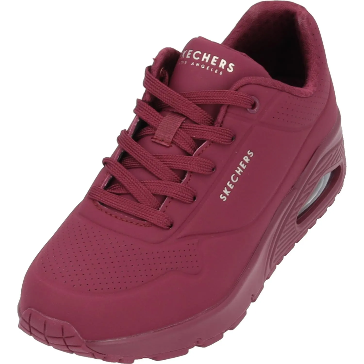 Skechers Uno Stand On Air, Scarpe da ginnastica Donna, Plum Durabuck Mesh, 38.5 EU