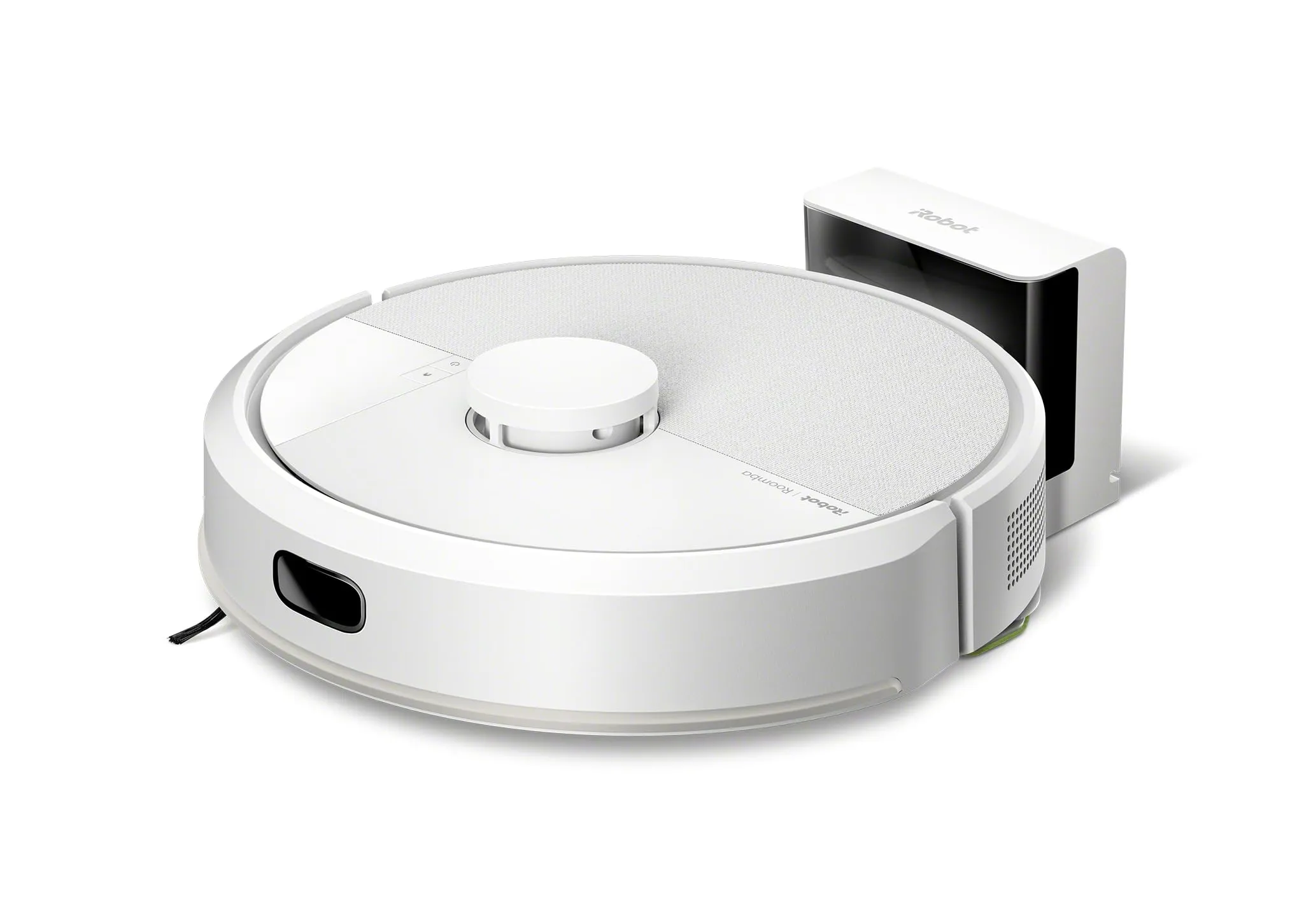 iRobot Roomba 105 Combo, Robot Aspirapolvere Lavapavimenti, Pulizia a 4 Fasi, Navigazione ClearView LiDAR, Rilevamento di Tappeti/Moquette, Pulizia Mirata, Controllo tramite App, Bianco