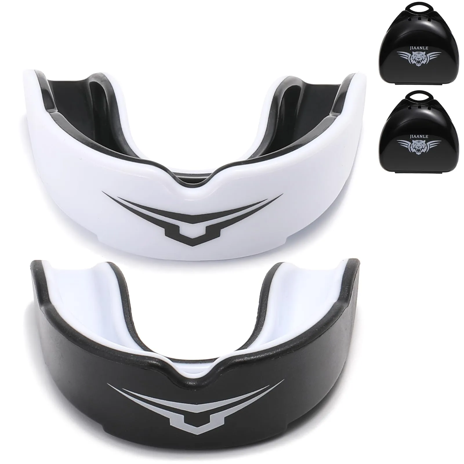 Paradenti per Bambini 6-10 Anni (Confezione da 2) – Protezione Orale Comfortevole per Hockey, Hockey su Ghiaccio, Boxe, Arti Marziali – CE