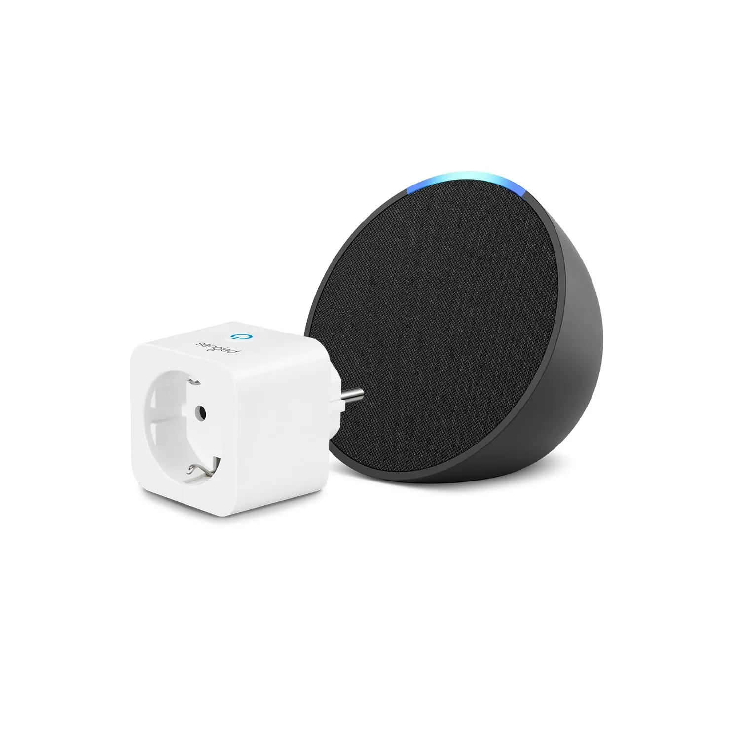 Echo Pop | Antracite + Sengled Smart Plug, compatibile con Alexa - Kit di base per Casa Intelligente