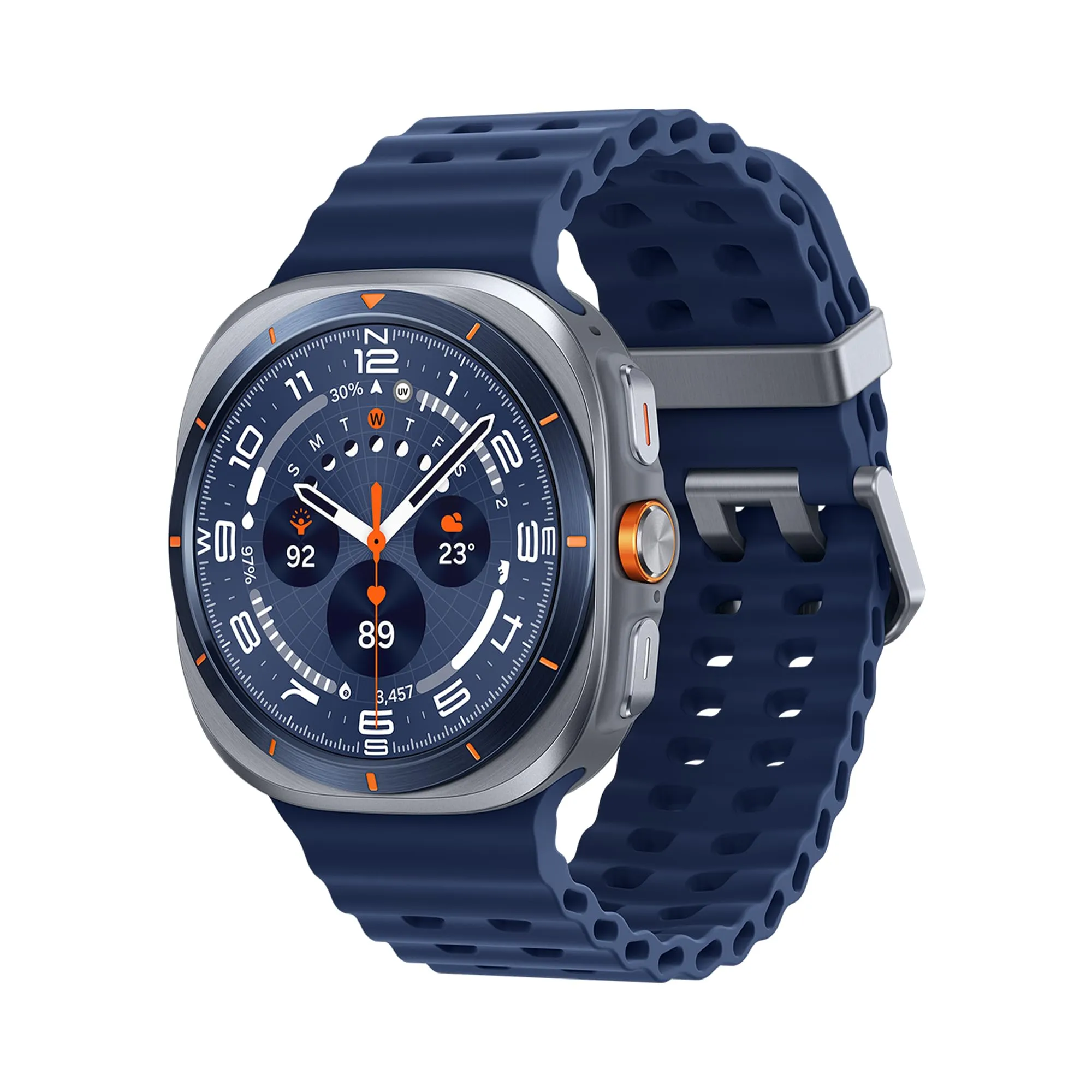 Samsung Galaxy Watch Ultra 2025 (Titanium Blue, LTE, 47mm) Smartwatch Galaxy AI, Design Resistente agli Urti, Batteria a Lunga Durata, Cassa in Titanio di Grado Aerospaziale [Versione Italiana]