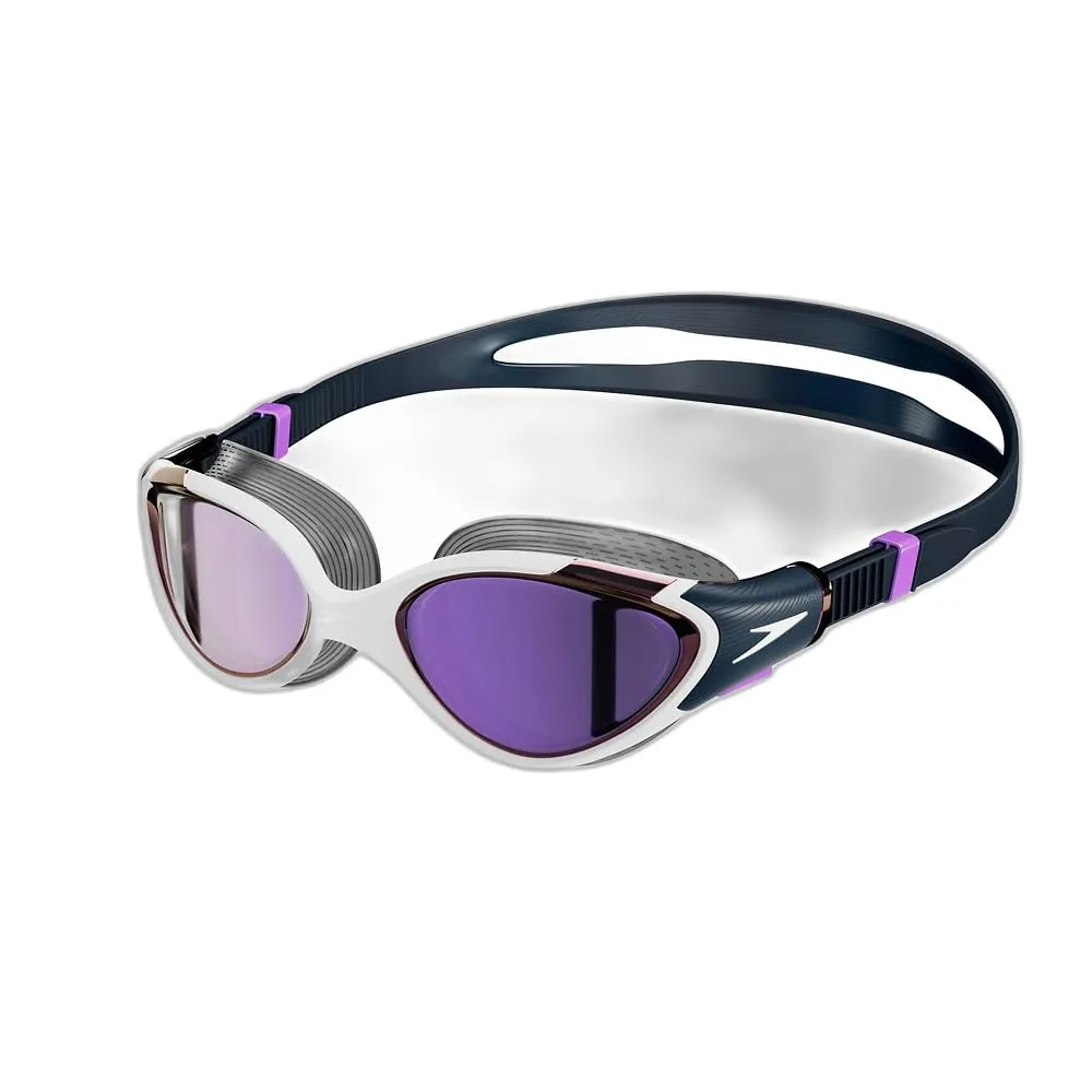 Speedo Biofuse 2 Mirror Occhialini da nuoto per Donna, Blu/Viola, One Size