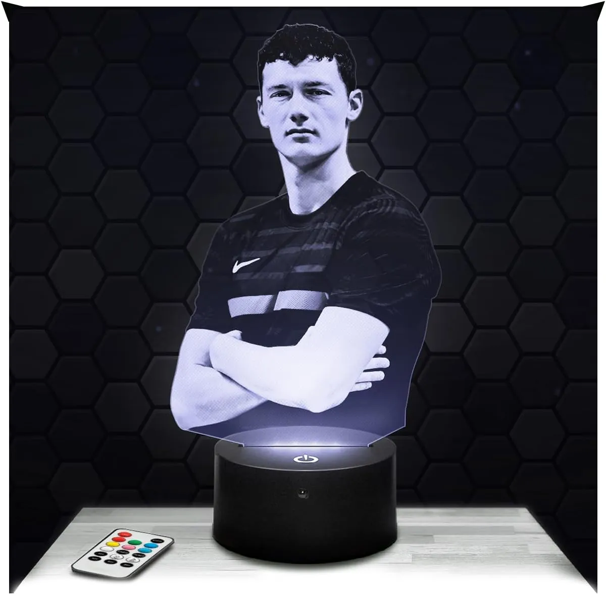 Lampe de chevet, Veilleuse Tactile Lampe 3D LED illusion, Idée cadeau Noël anniversaire garçon et fille Lampe de nuit chambre d'enfant ou adulte