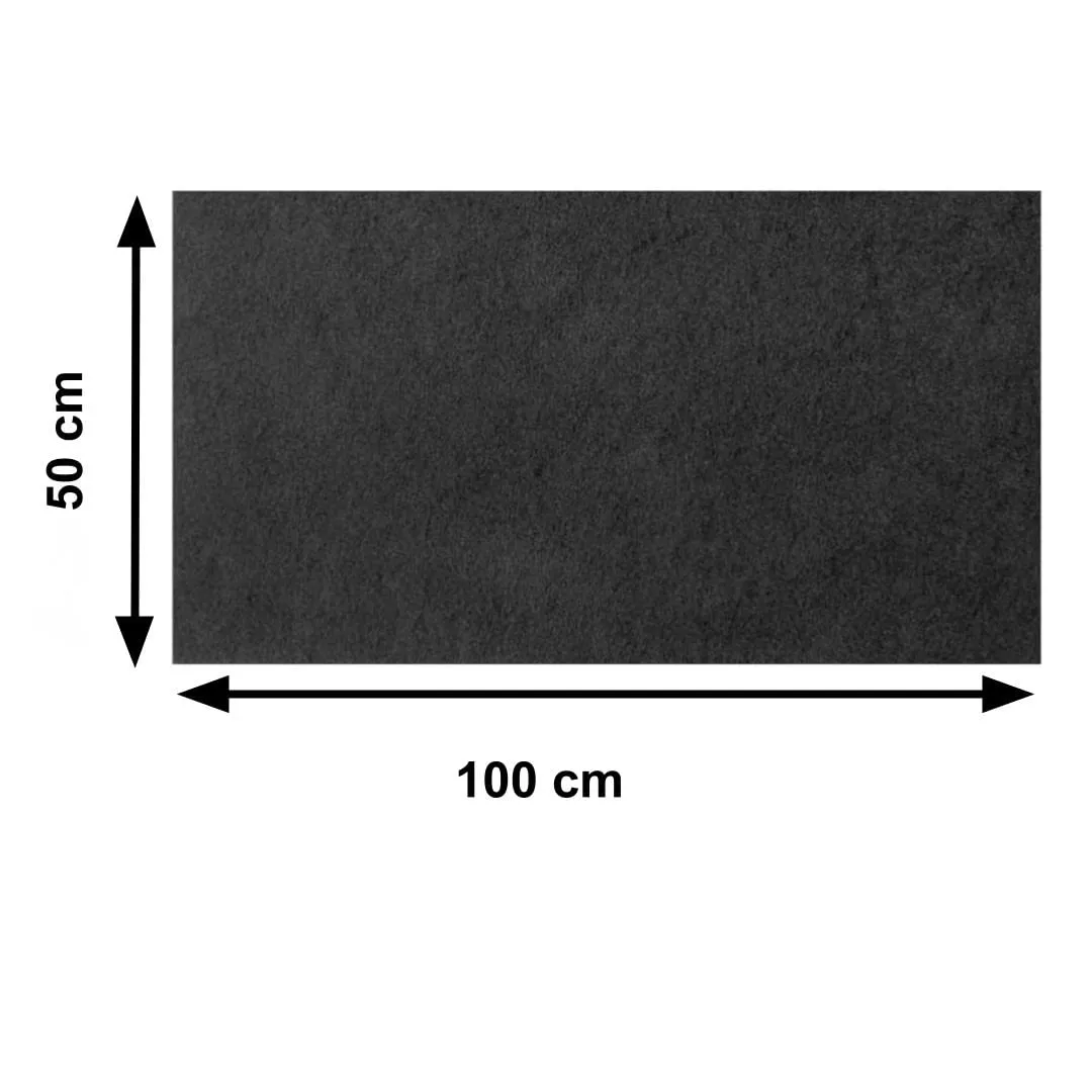 Filtro Multiuso a Carboni Attivi, Filtro Cappe Cucina Universale 50x100 cm Ritagliabile