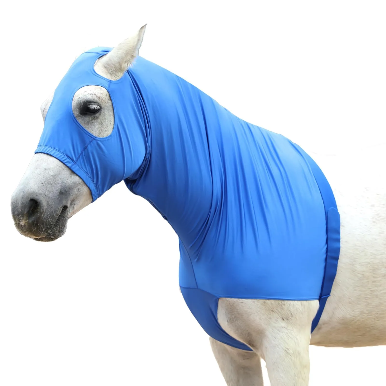 Gallopoff Hood Cavallo Elasticizzato con zip - Copertura del Collo e del Volto Completa