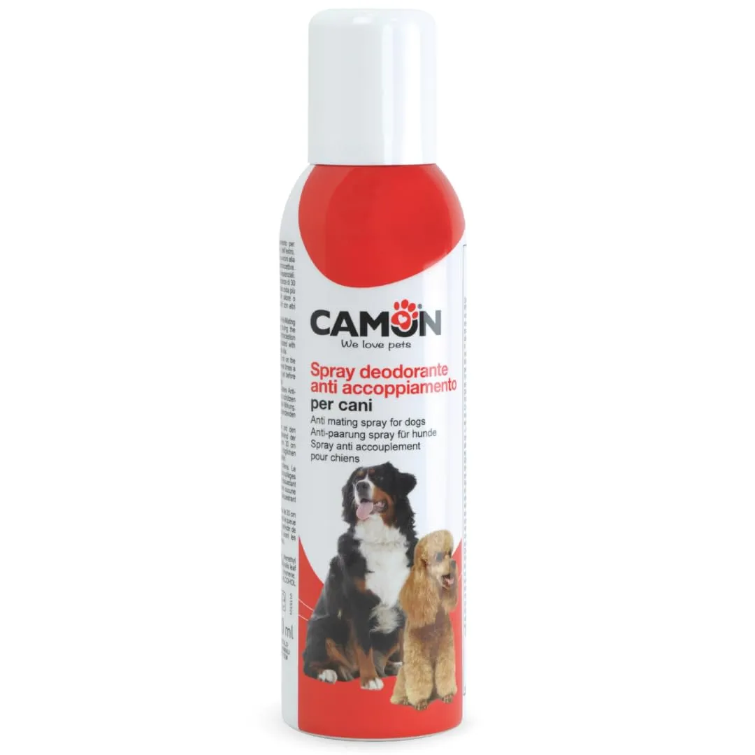 Camon Spray Deodorante Anti Accoppiamento per Cani, allontana i Maschi dalla Cagna in Calore