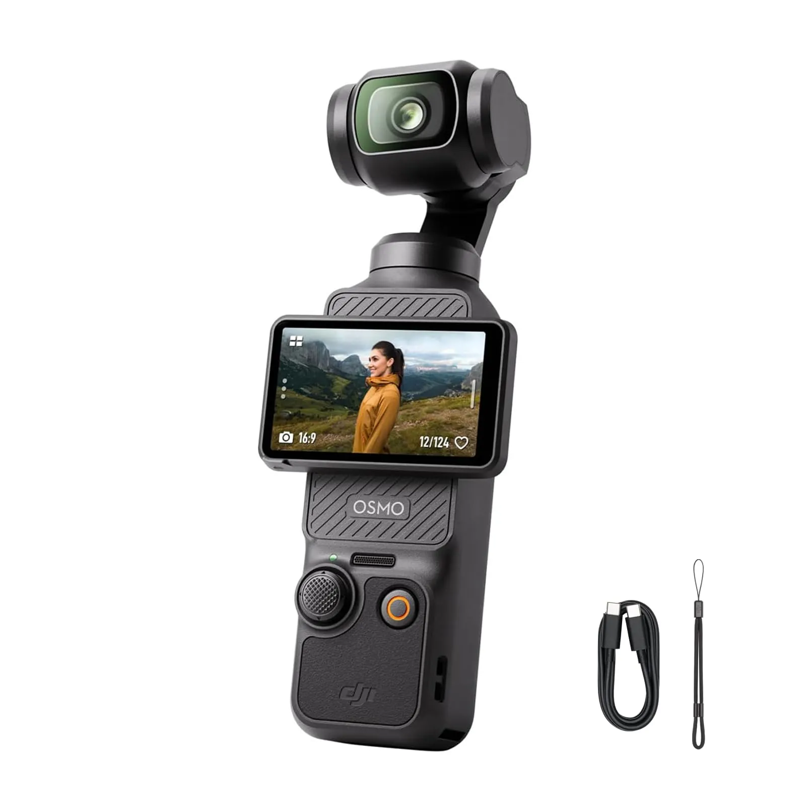 DJI Osmo Pocket 3 Bundle, Fotocamera per Vlog con CMOS da 1'', 4K/120fps, Stabilizzazione a 3 Assi, Tracciamento di Volti/Oggetti, Messa a Fuoco Rapida (Set di 3 filtri)