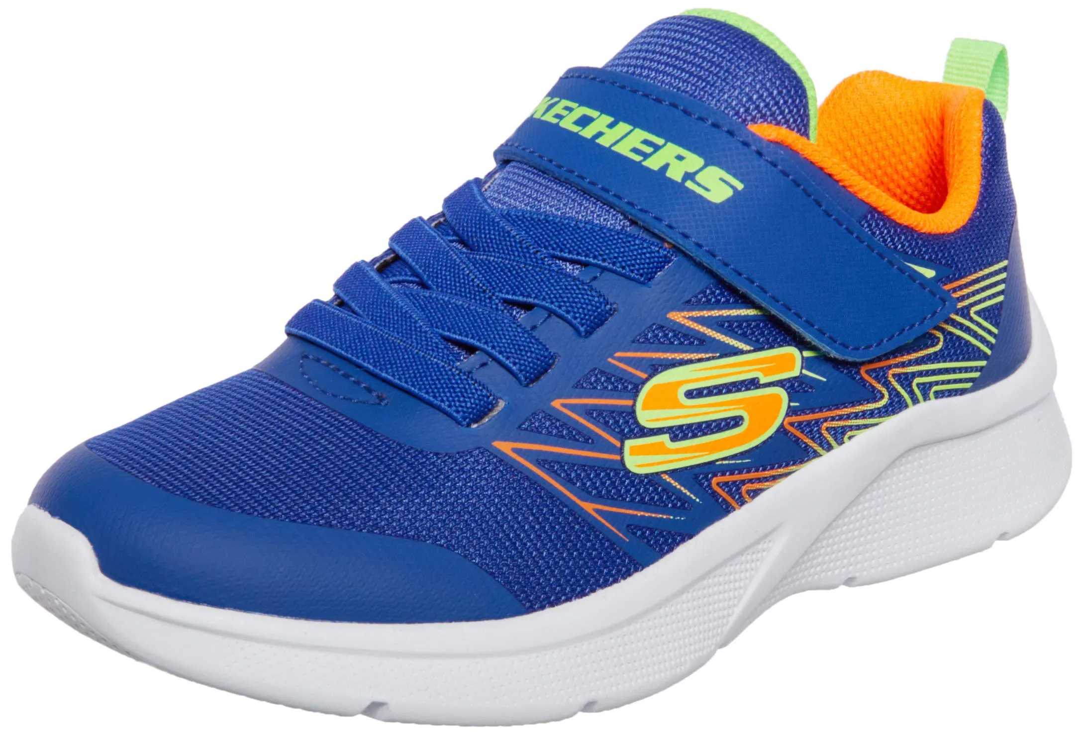 Skechers Microspec Texlor, Sneaker Bambini e ragazzi, Blue Orange, 36 EU