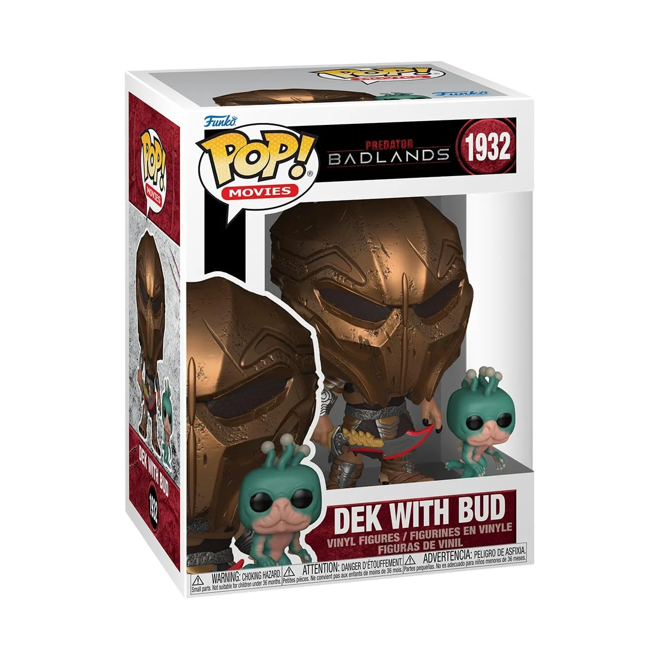 Funko Pop! & Buddy: Predator Badlands.- Dek with Bud - Figura in Vinile da Collezione - Merchandising Ufficiale - Giocattoli per Bambini e Adulti - Sci-Fi Fans
