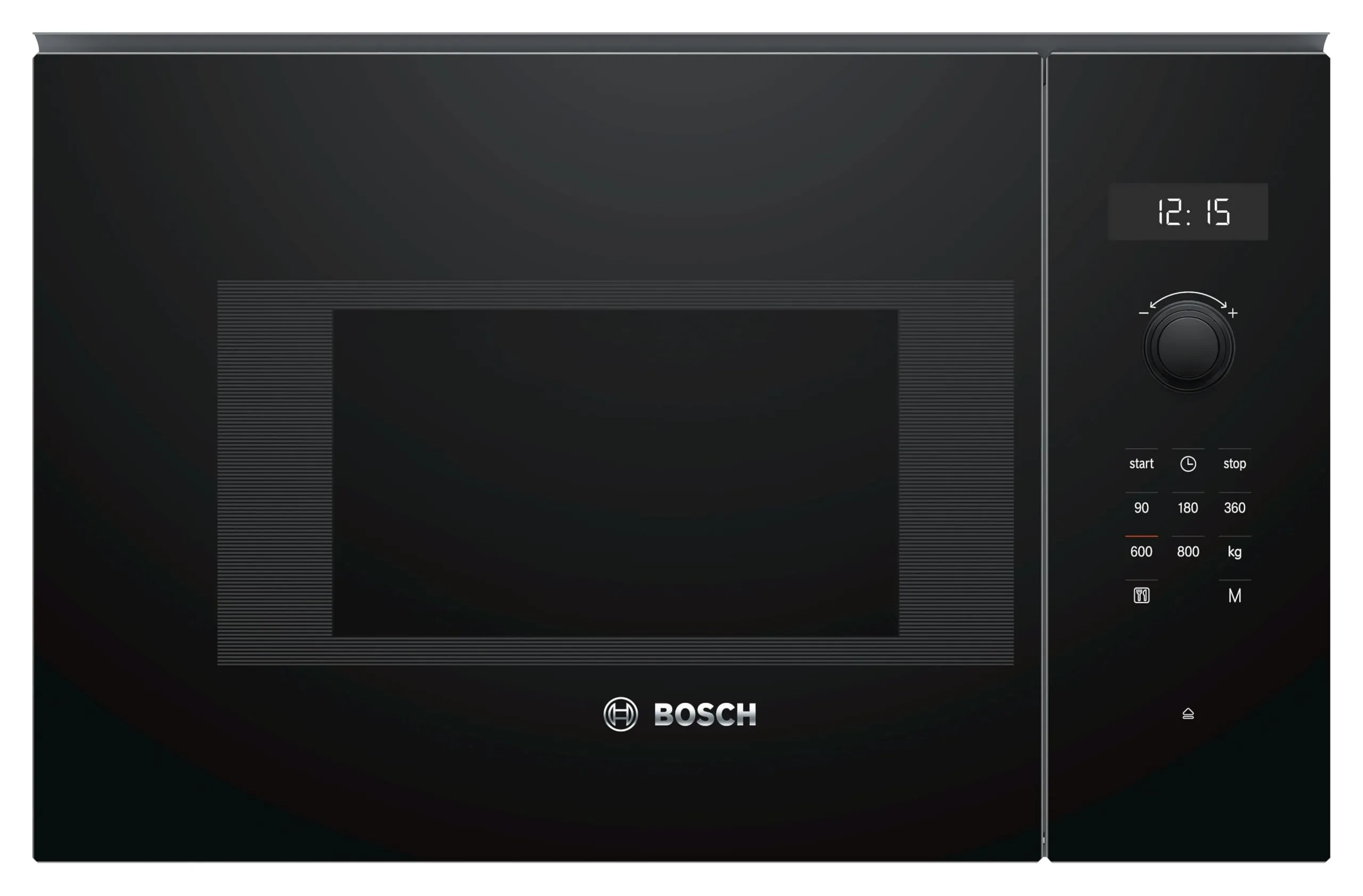 Bosch BFL524MB0, Serie 6, Microonde da incasso, 7 Programmi automatici cottura, Display digitale a LED, Cleaning Assistance, Nero