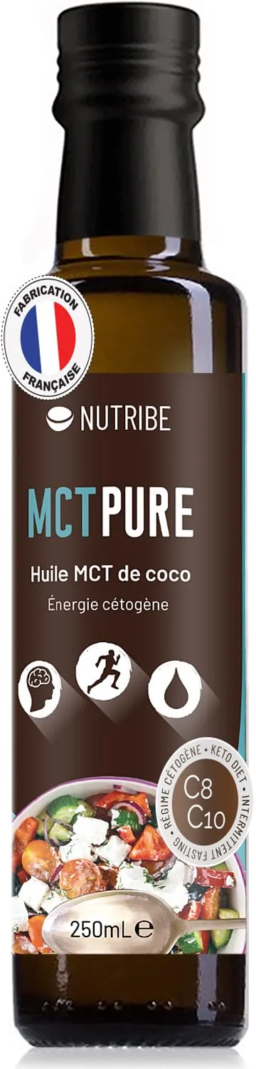 𝗡𝘂𝘁𝗿𝗶𝗯𝗲 𝗠𝗖𝗧 𝗣𝘂𝗿𝗲 𝗖𝟴 𝗖𝟭𝟬 𝟮𝟱𝟬𝗠𝗟 – Acidi Caprilico e Caprico di Cocco Puro al 100%, Formula Scientifica, Brucia Grassi, Energia Mentale, Dimagrimento, Dieta Cheto