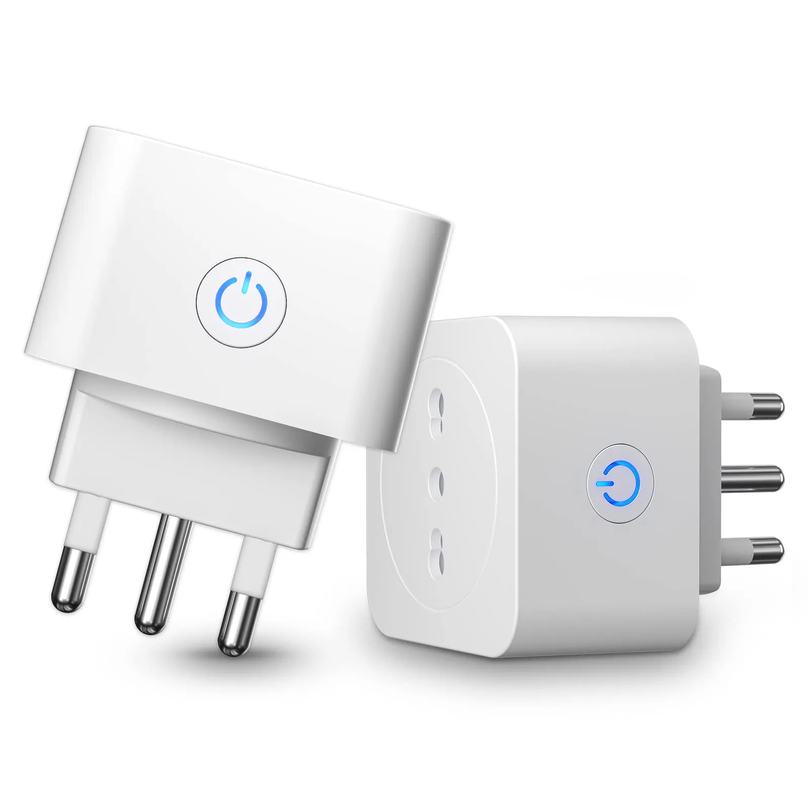 Presa Wifi Italiana 16A 3680W, Monitoraggio energetico Intelligente Smart Presa, Protezione Sovraccarico, Timer e Regolazione del Programma, Compatibile con Alexa & Google Home, 2 Pezzi