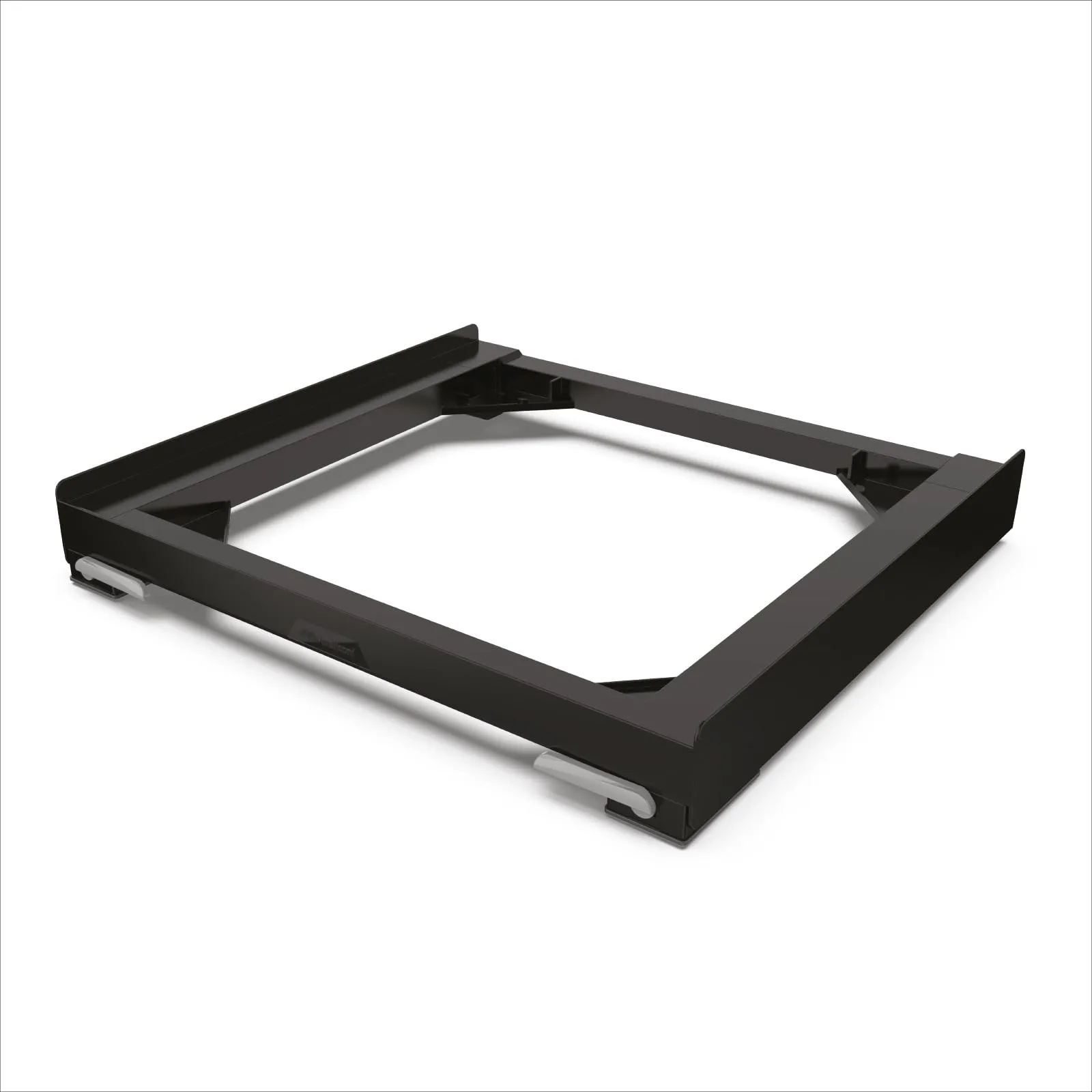Meliconi Base Move BLACK, Base Anti-Vibrazione con Ruote e Freni, per Lavatrici o Asciugatrici, 250 Kg, Bianco