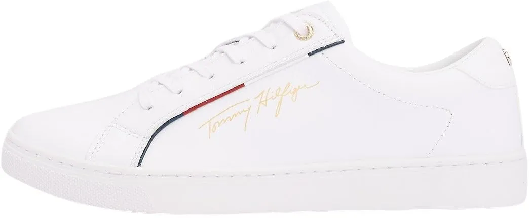 Tommy Hilfiger Signature Sneaker Fw0fw06322 Donna, Bianco, 40 EU