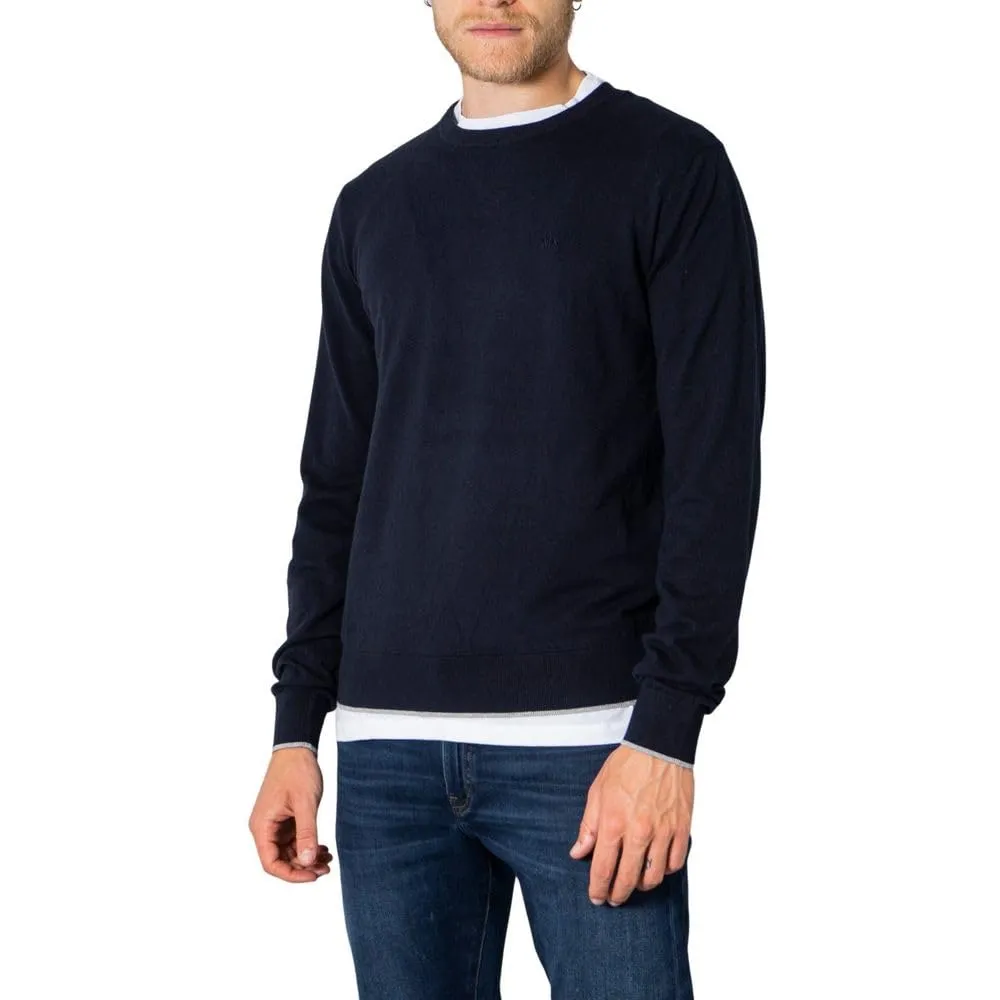 ARMANI EXCHANGE Crew Neck, Maglione, Uomo, Blu, XL