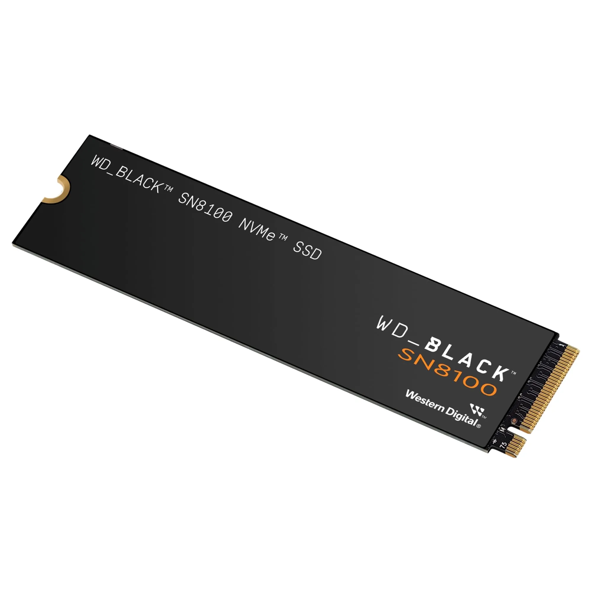 WD_BLACK SN8100 2 TB PCIe 5,0x4 NVMe M.2 SSD, velocità di lettura sequenziale fino a 14900 MB/s, velocità di scrittura sequenziale fino a 14000 MB/s, TLC 3D CBA NAND