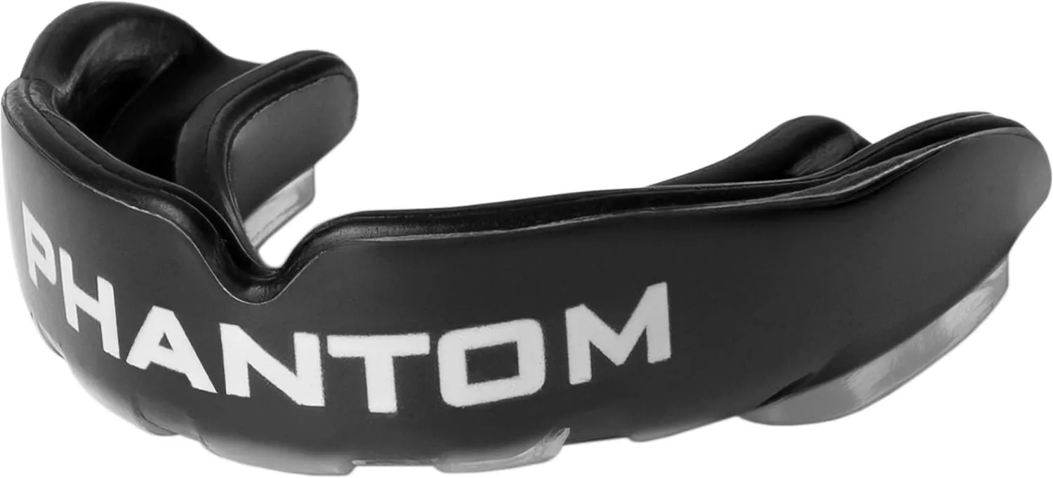 Phantom Mouthguard APEX Paradenti per adulti - Paradenti Boil & Bite per arti marziali, MMA, boxe e Muay Thai - Nero