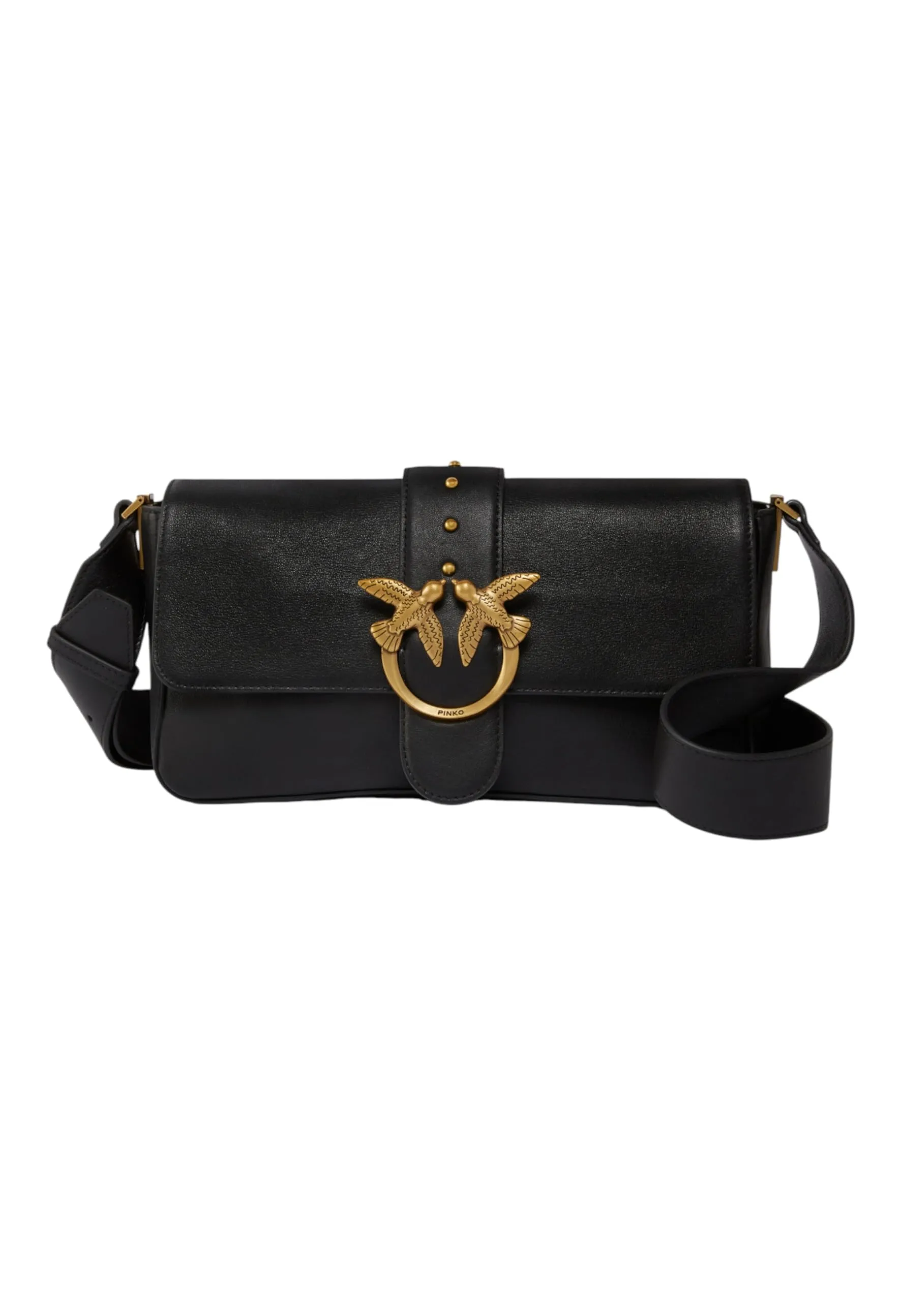 PINKO Borsa a tracolla Love Bag Slouchy nera da donna