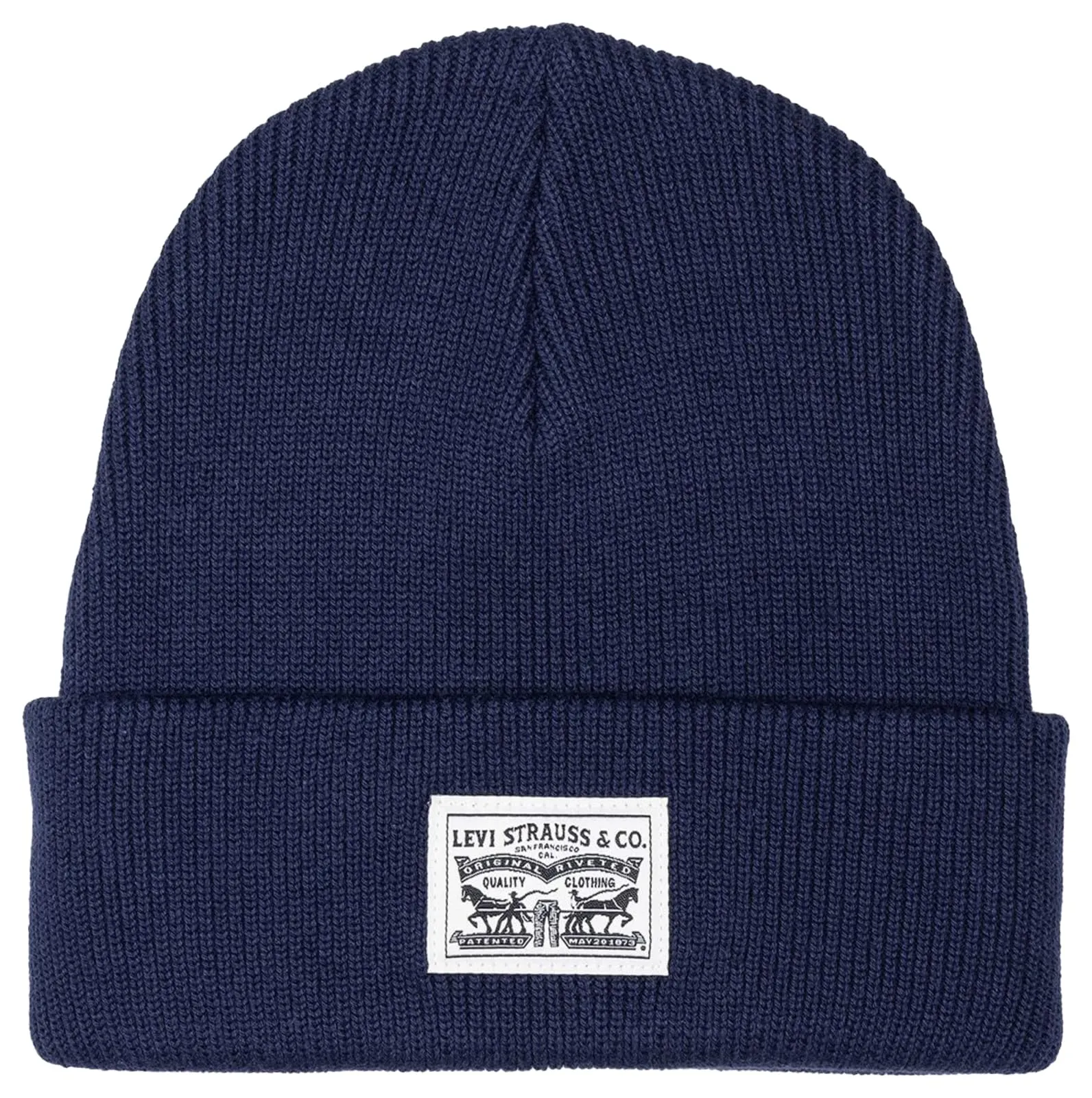 Levi's Backpatch Beanie, Blu Navy, Taglia Unica Uomo