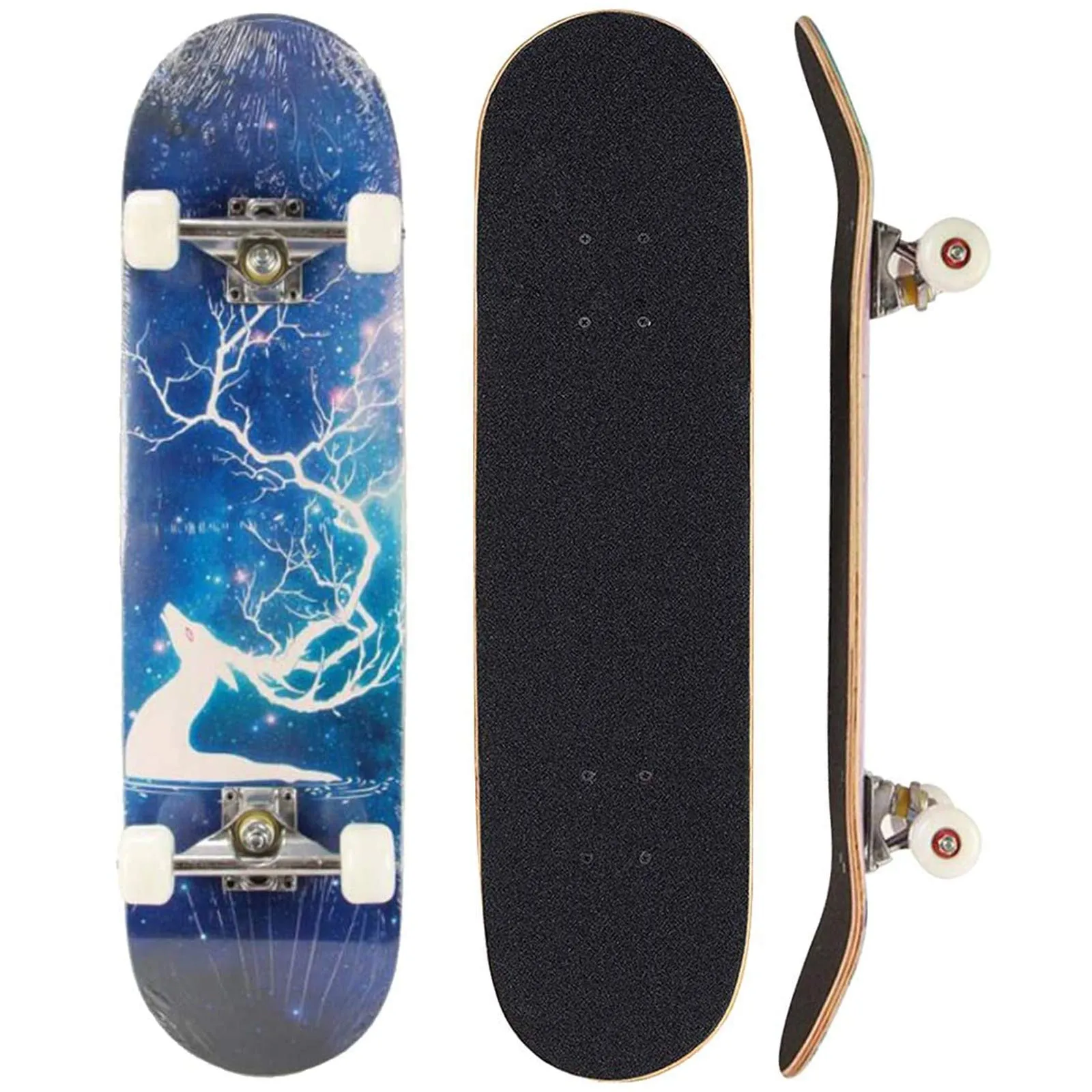 Sumeber Skateboard per principianti, regalo di compleanno per ragazzi e adulti (scacchiera)