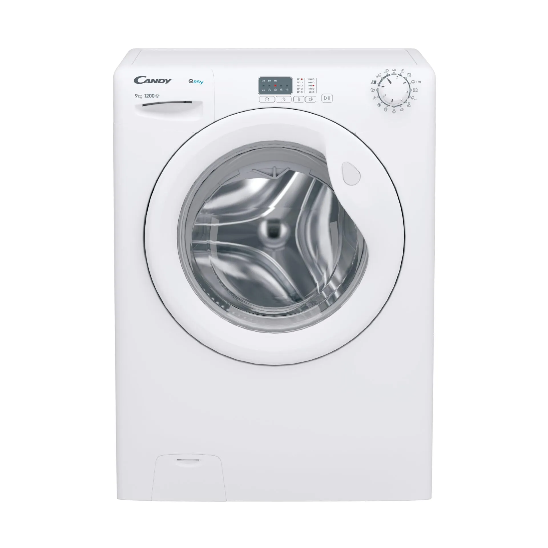 Candy EY291DW4/1-S - Lavatrice da 9 kg, 1200 giri, Caricamento Frontale, Classe energetica B