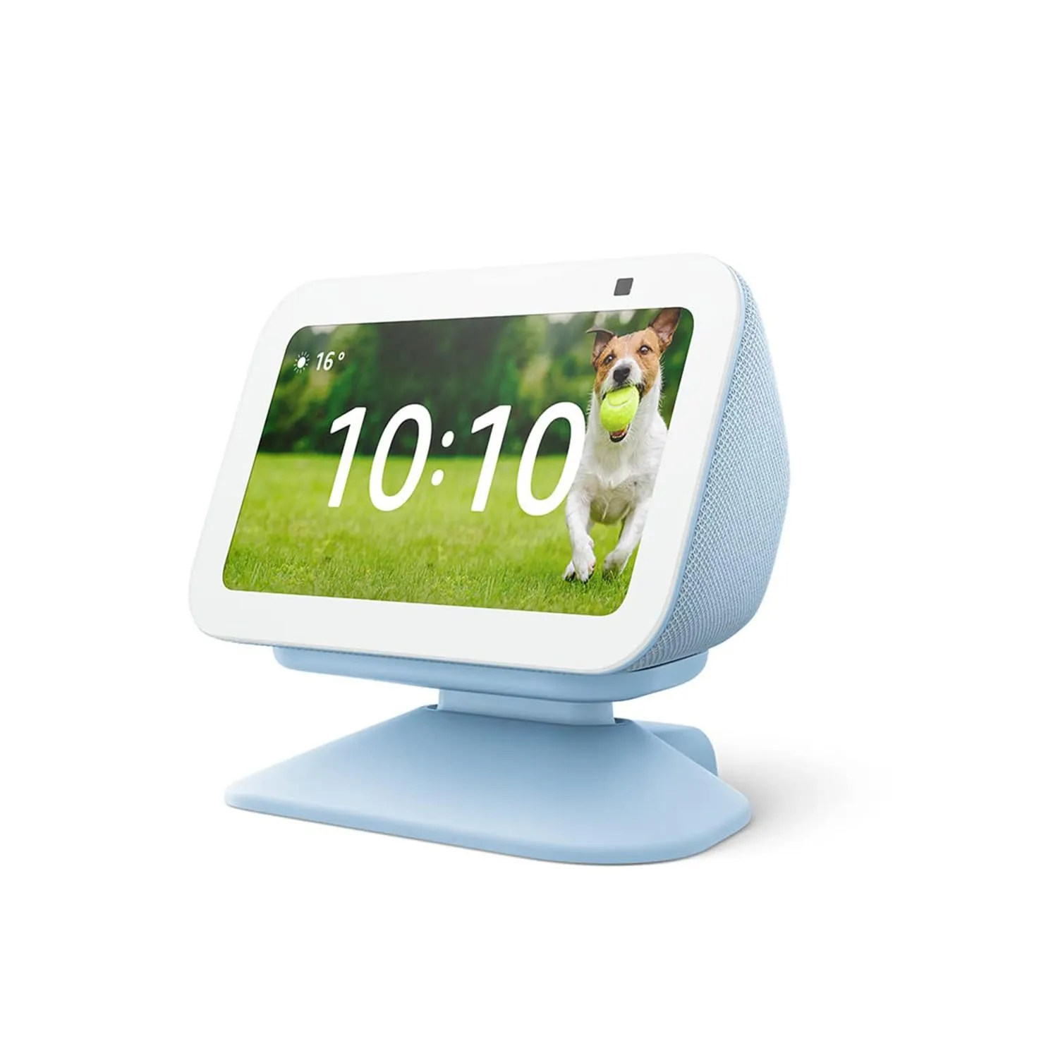 Nuovo Echo Show 5 (3ª generazione), Azzurro con Supporto Regolabile, Azzurro