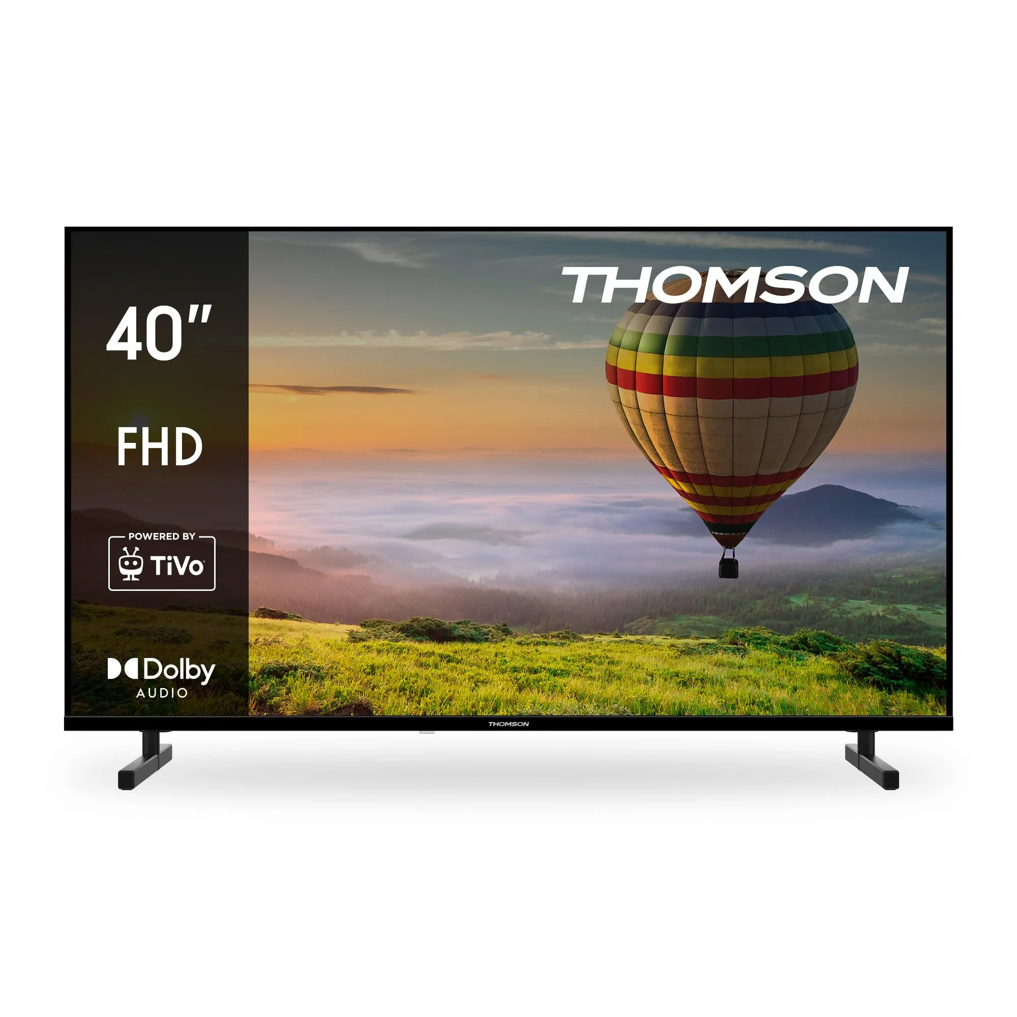 Thomson 40 Pollici (101cm) FHD LED Smart TV, Wi-Fi, Controllo Vocale, HDR10, Dolby Audio, Triplo Sintonizzatore (Cavo/Satellite/Antenna), HDMI, USB, 1.5GB RAM, 8GB Flash – 40FT2S15
