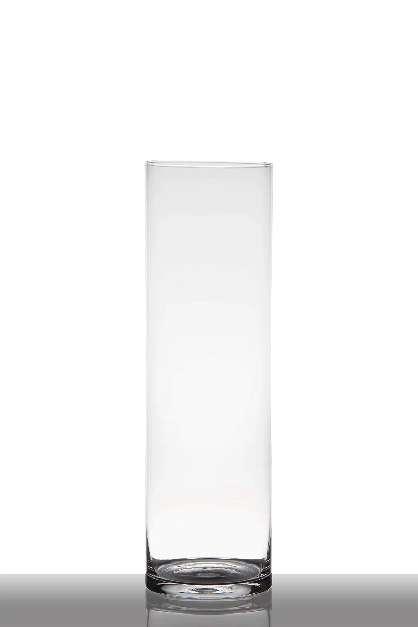 INNA-Glas Vaso da pavimento in vetro SANSA, cilindro/rotondo, trasparente, 50 cm, Ø15 cm - Vaso di vetro/Vaso da fiori