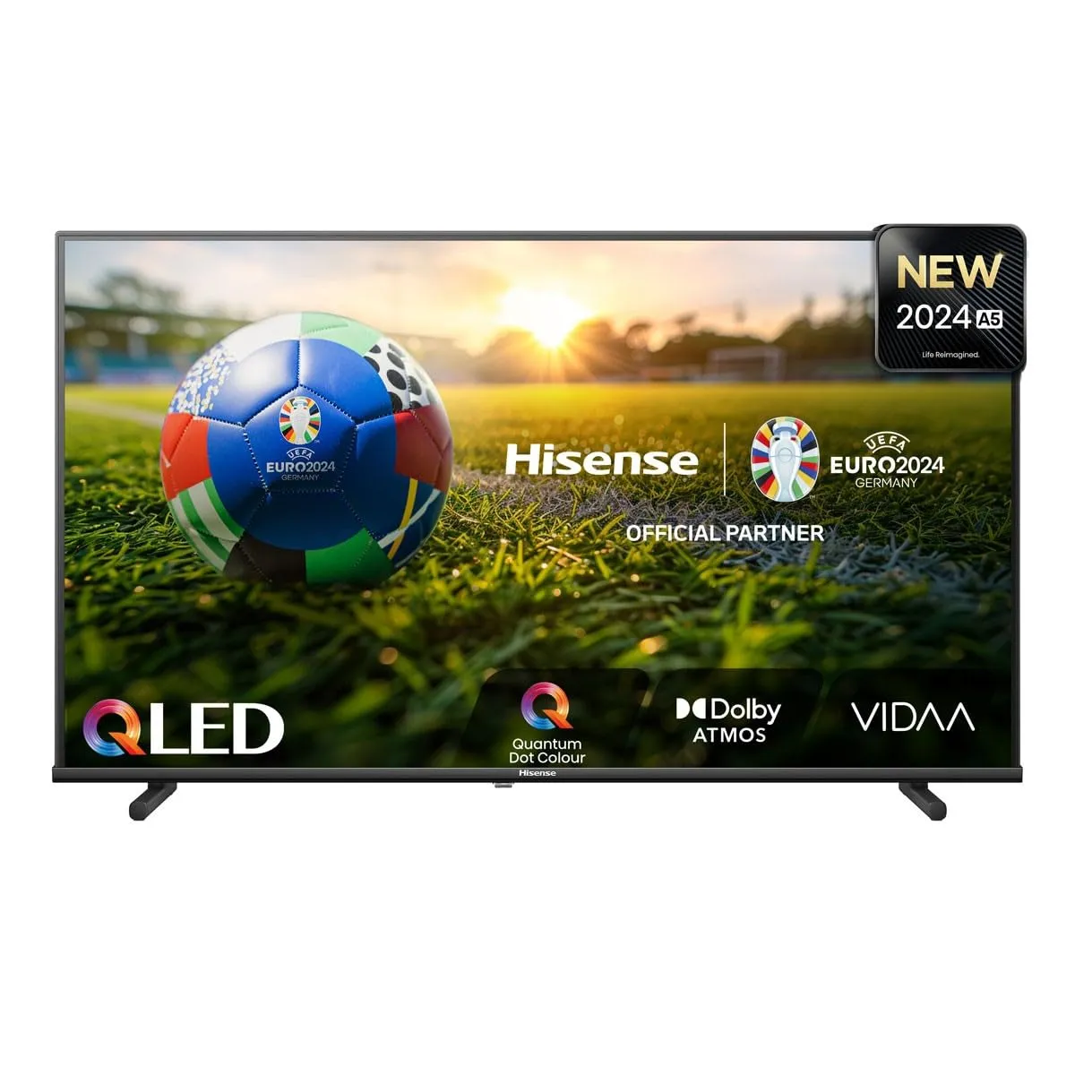 Hisense 32A5NQ - Smart TV 81,3 cm (32"), HD, 1920 x 1080 Pixel, QLED, DVB-T2, Nero, HEVC/H.265